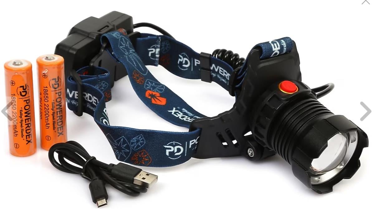 Powerdex Pd-1072 15w Profesyonel Şarjlı 1000 Lümen Kafa Lambası Pd-1072
