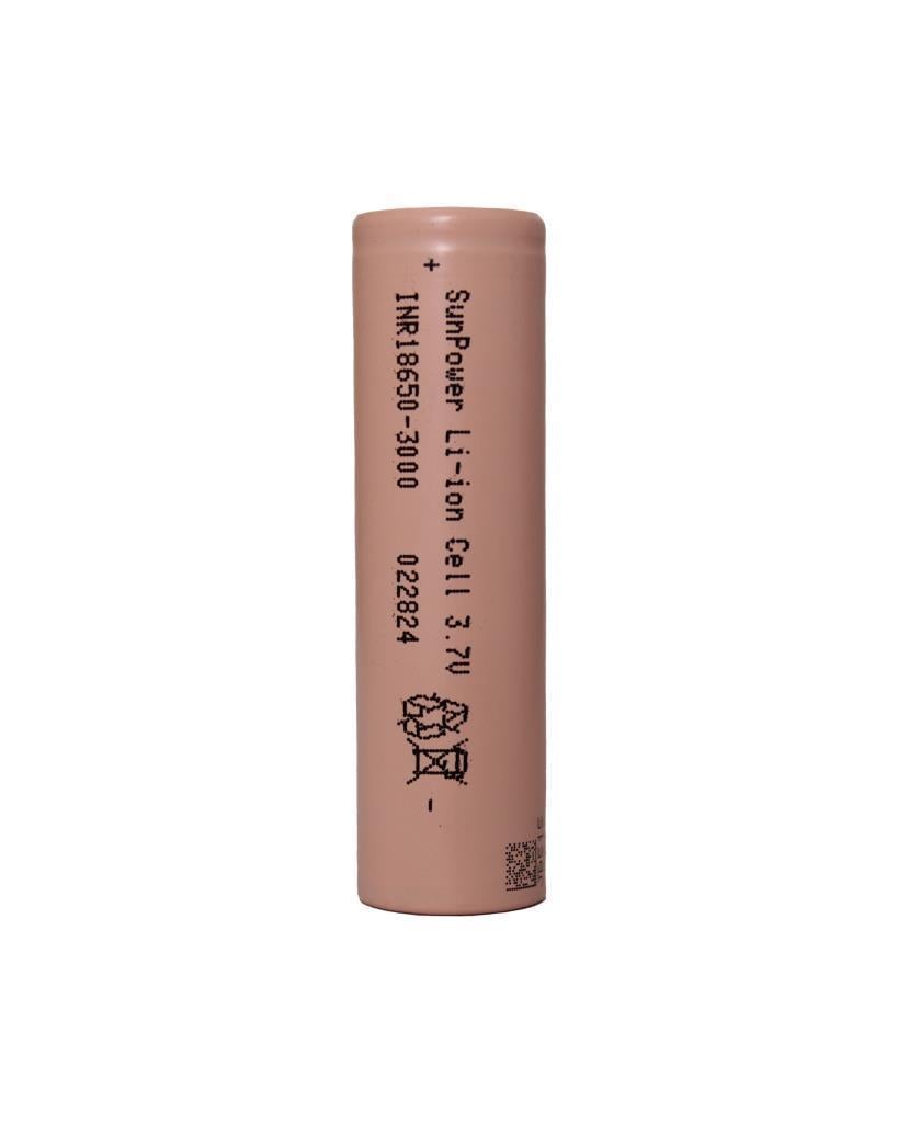 SunPower Li-İon 18650 3.7V 3000 Mah Şarjlı Pil 5li
