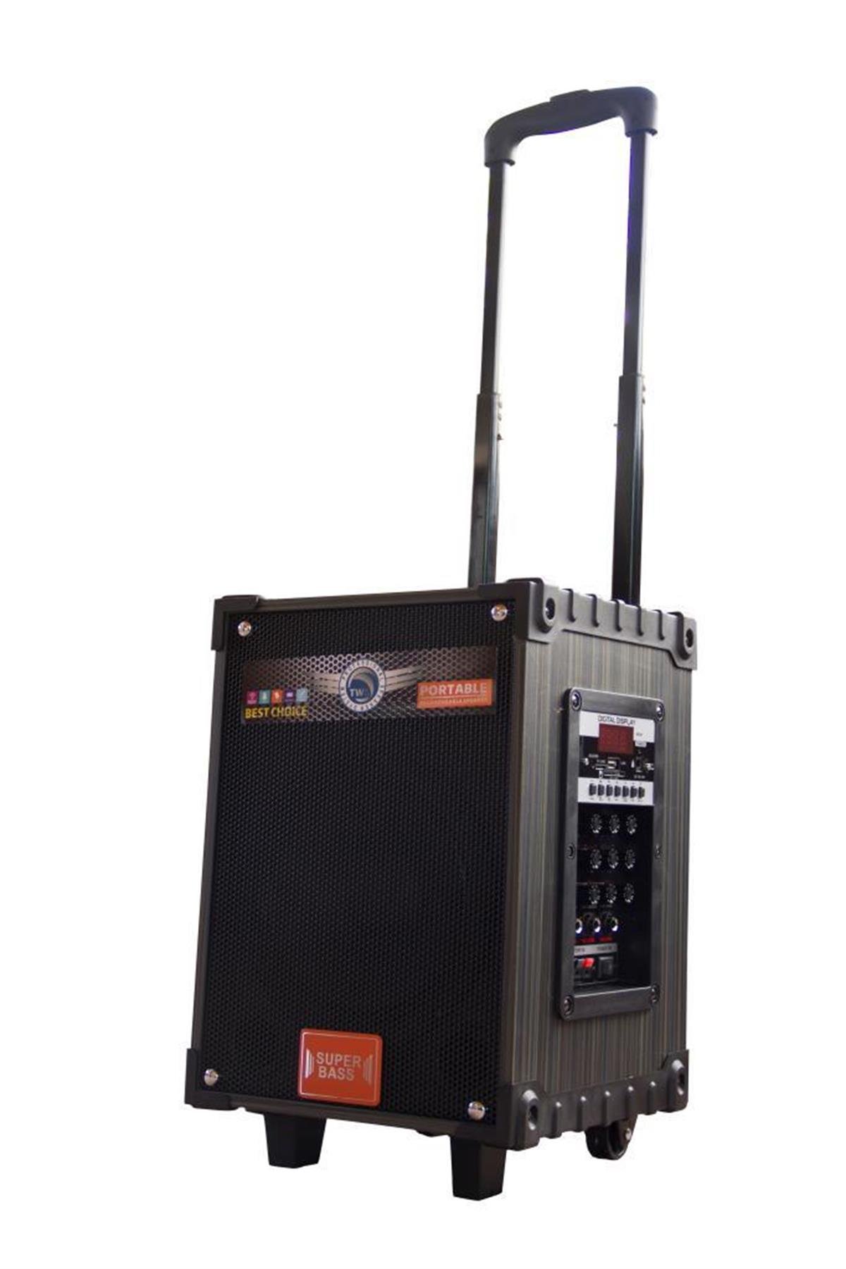 SuperBass LT-908 Şarjlı Telsiz Mikrofonlu Amfili Hoparlör Sistemi |  Sahibicinde.com