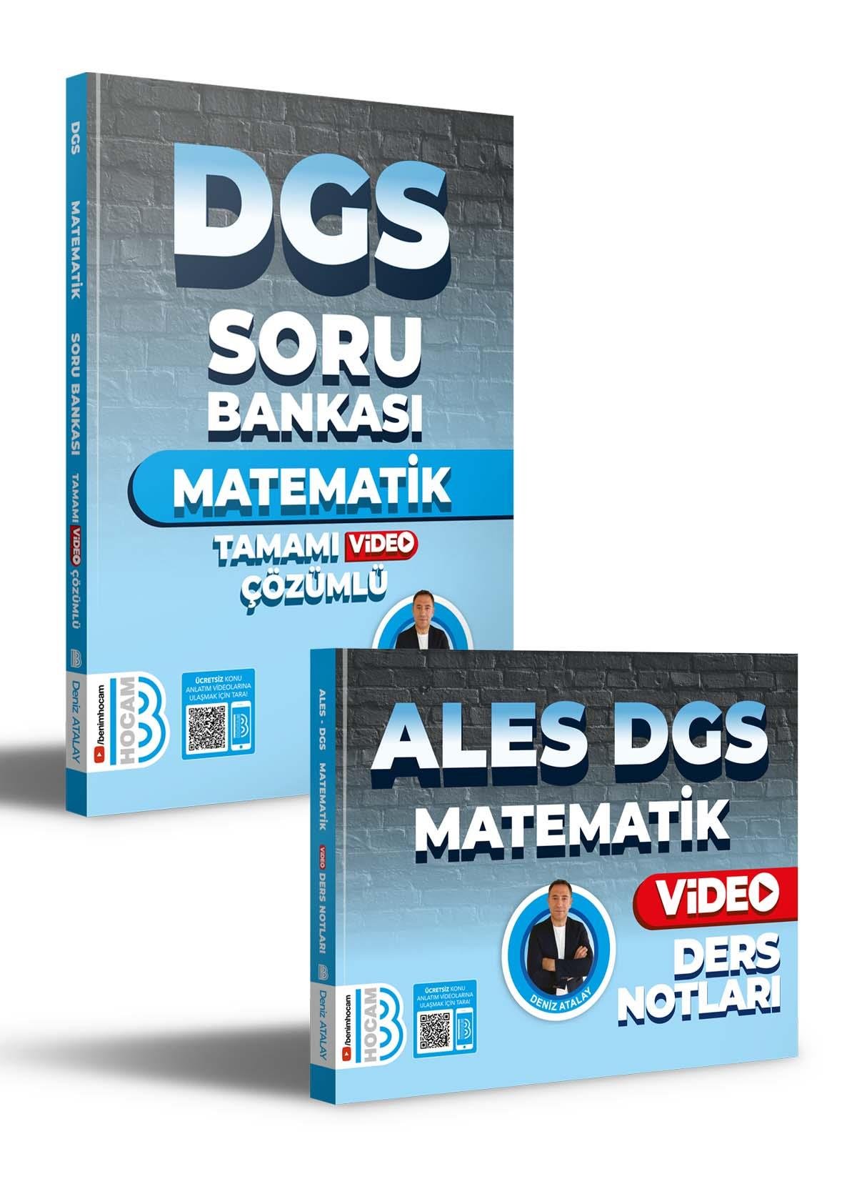 2024 ALES DGS Matematik Video Ders Notları ve DGS Matematik Tamamı Çözümlü  Soru Bankası Seti Benim