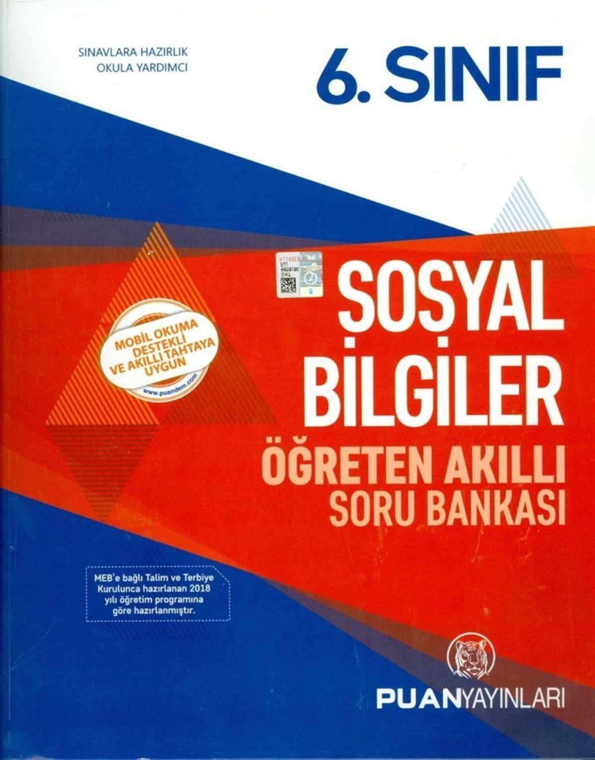 Puan Yayınları 6. Sınıf Sosyal Bilgiler Öğreten Akıllı Soru Bankası