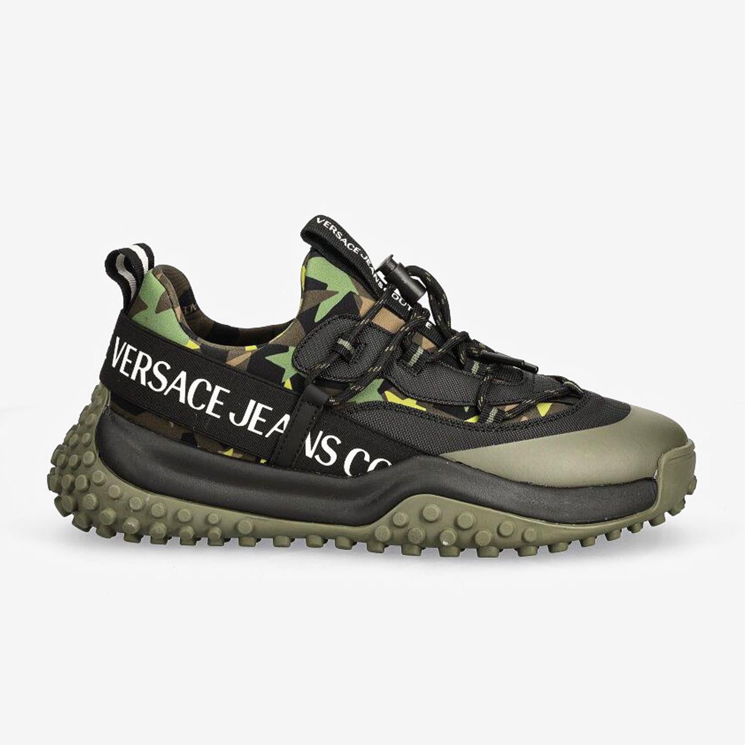 Versace Jeans Couture Haki Erkek Spor Ayakkabı | Flower Ayakkabı