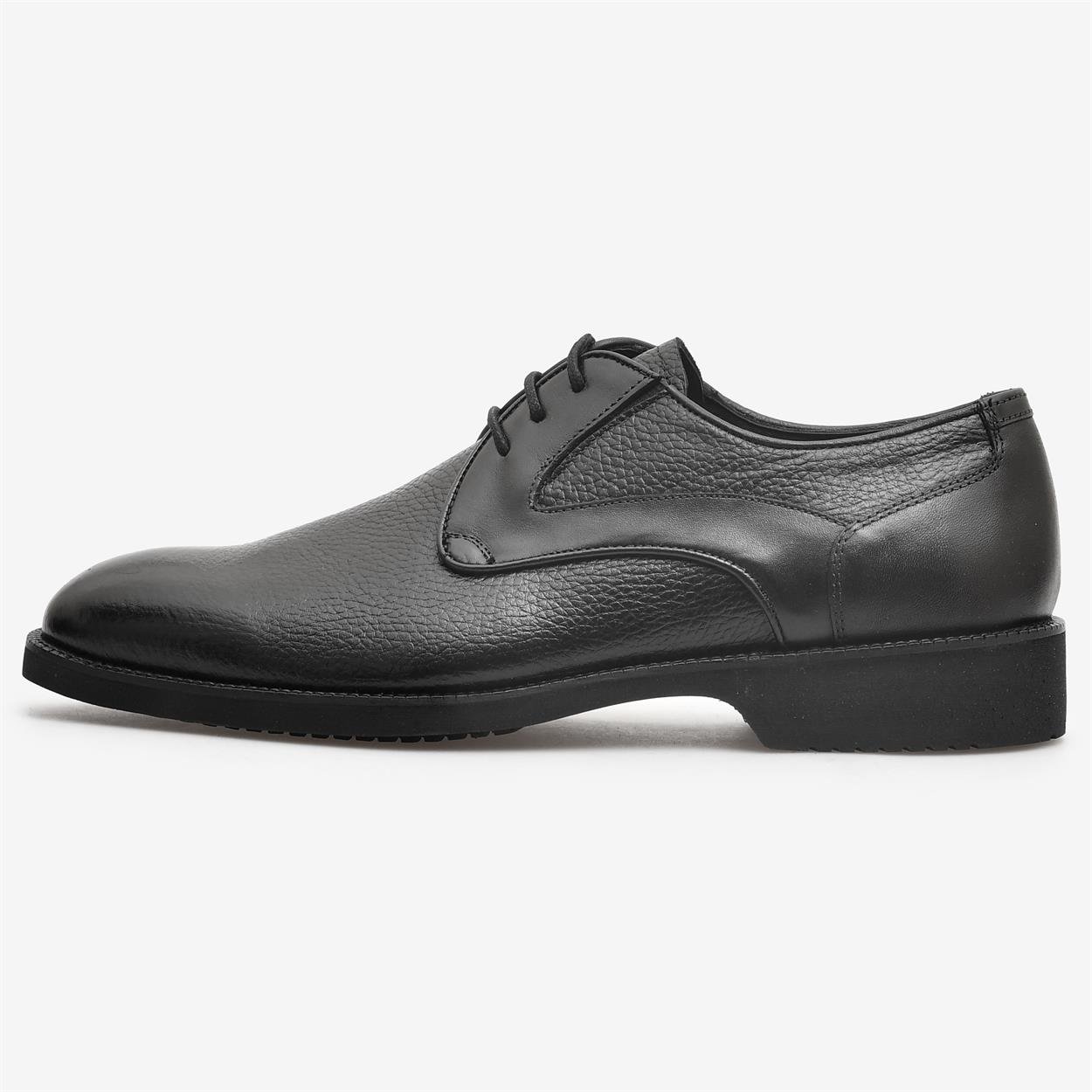 Flower Ayakkabı | Siyah Deri Erkek Klasik Ayakkabı