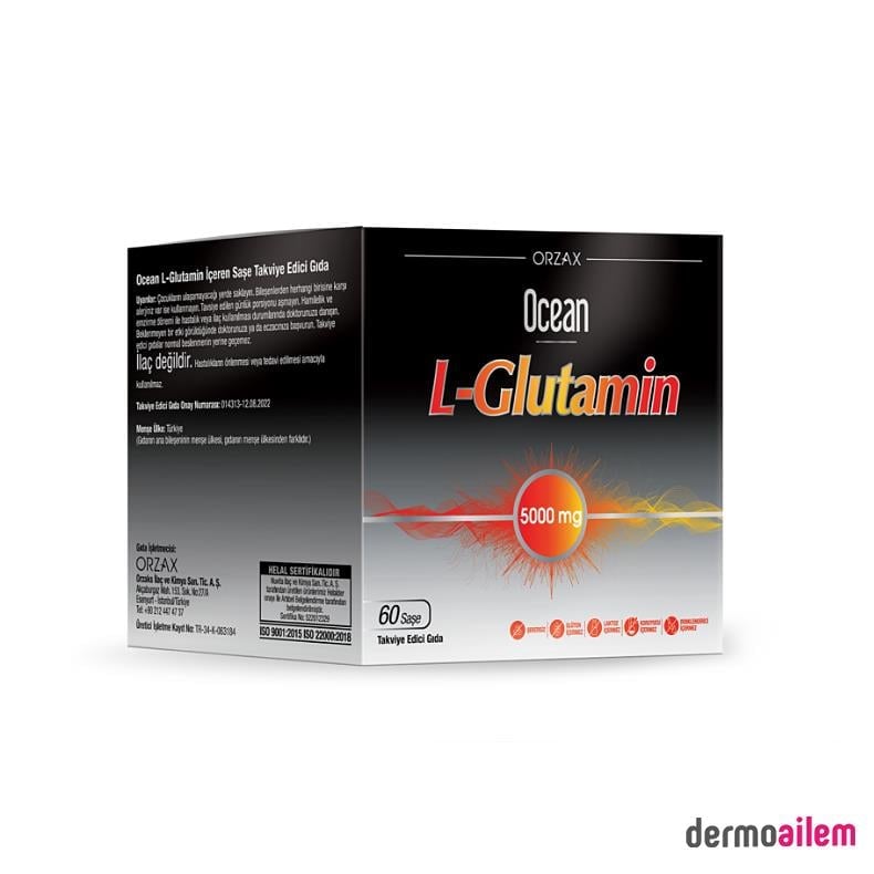 Orzax Ocean L-Glutamin 5000 Mg 60 Saşe
