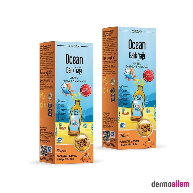 Orzax Ocean Balık Yağı Şurup 150 ml | Dermoailem