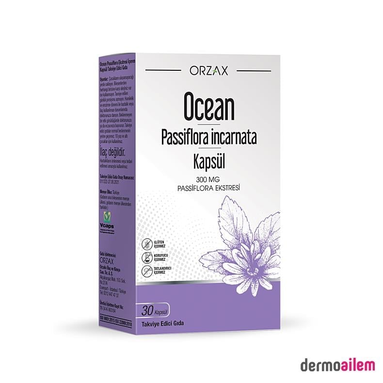 Orzax Ocean Passiflora 30 Kapsül