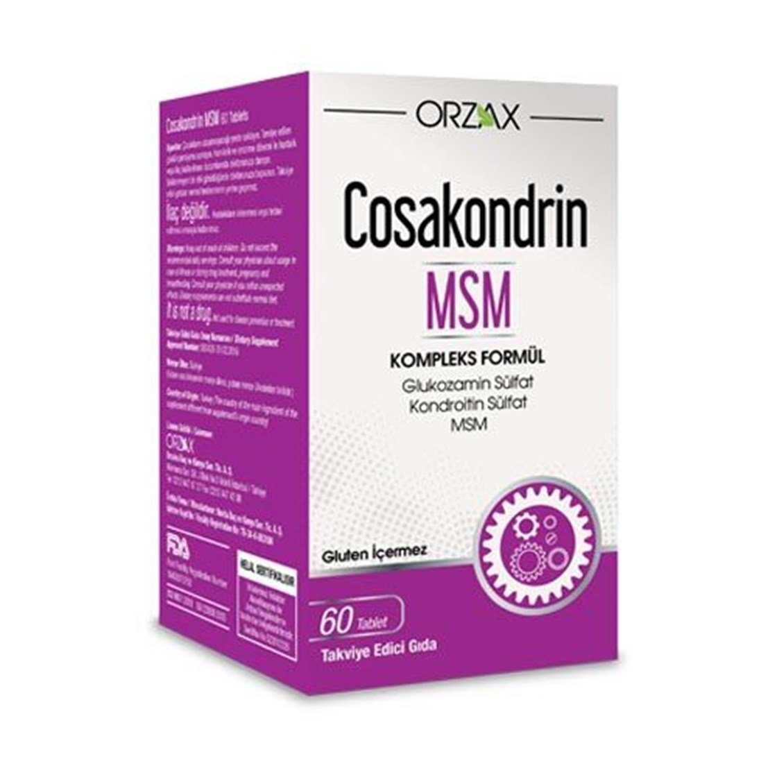 Takviye Edici GıdalarOrzaxOrzax Cosakondrin MSM 60 Tablet