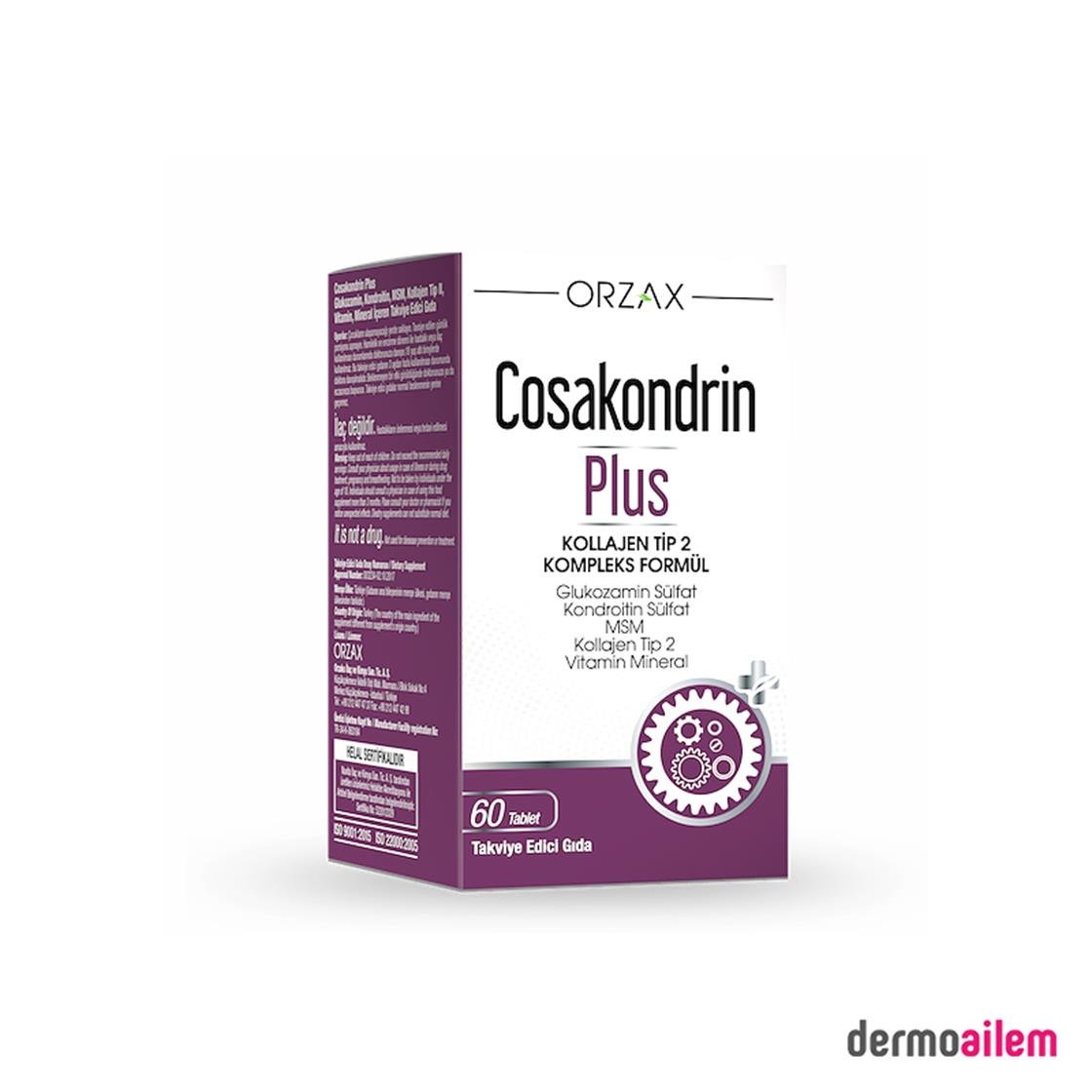 Takviye Edici GıdalarOrzaxOrzax Cosakondrin Plus 60 Tablet