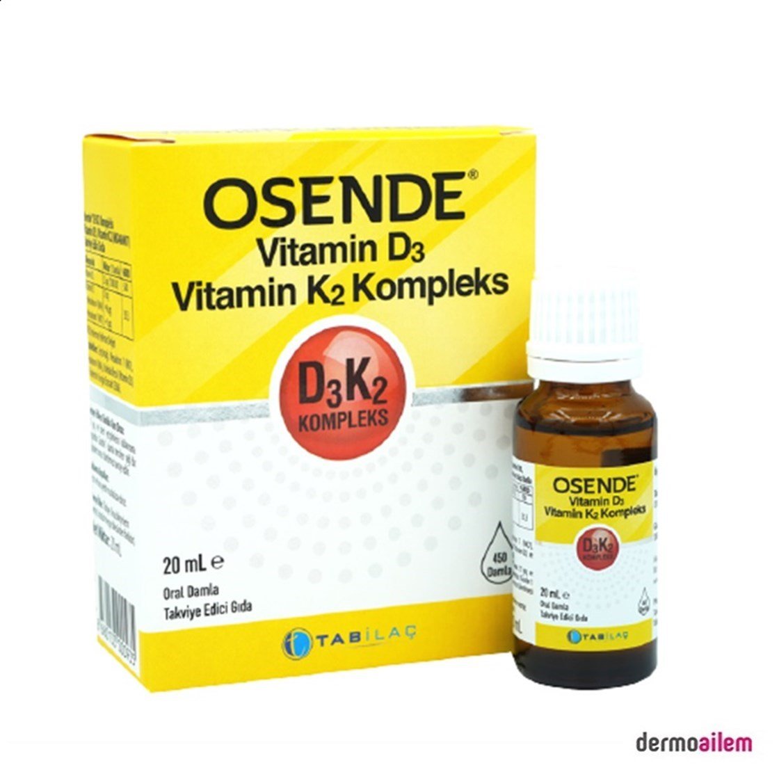 Takviye Edici GıdalarTab İlaçOsende Vitamin D3K2 Complex Damla 20 ml