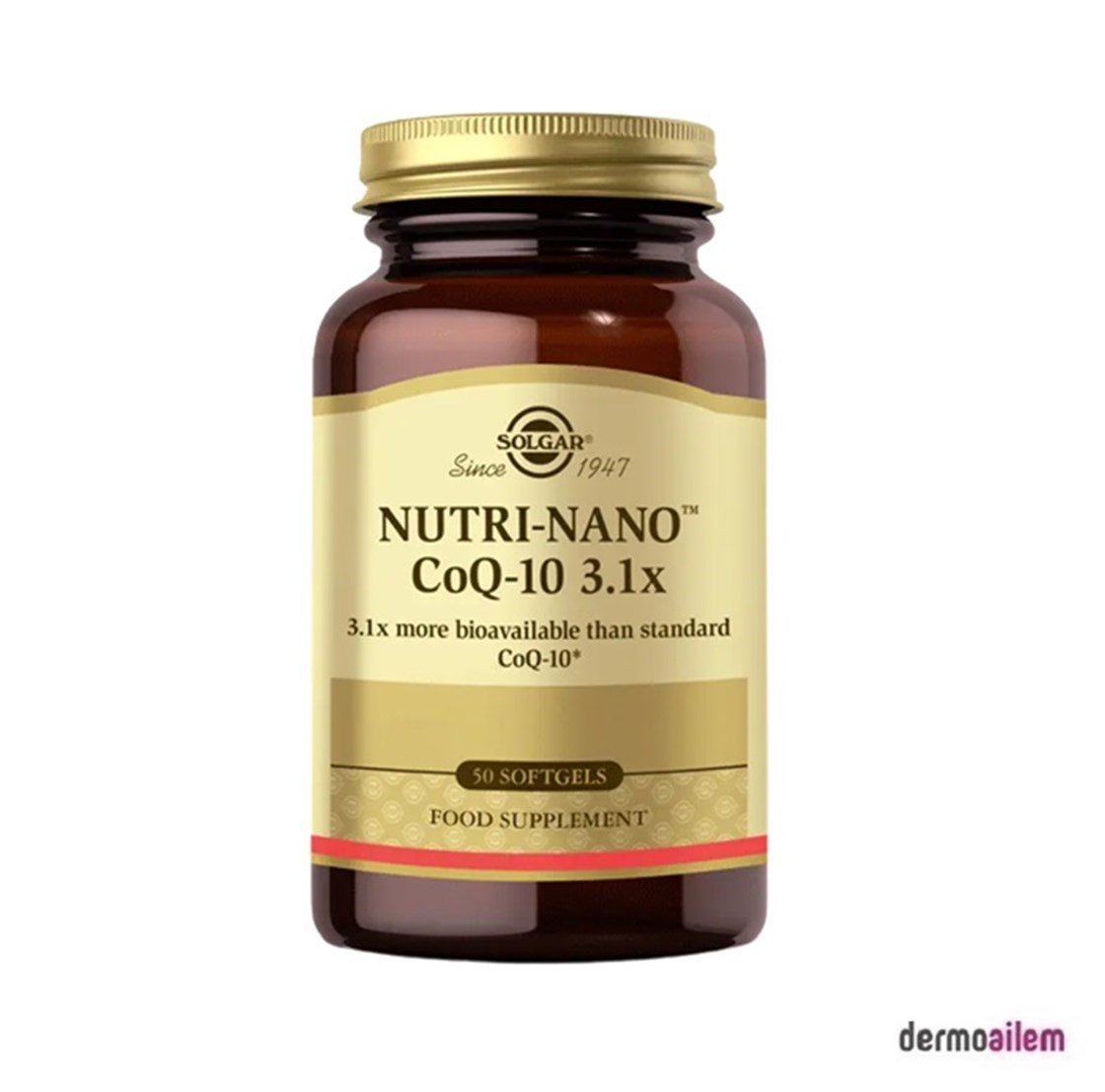 Takviye Edici GıdalarSolgarSolgar Nutri-Nano CoQ-10 3.1x 50 Kapsül