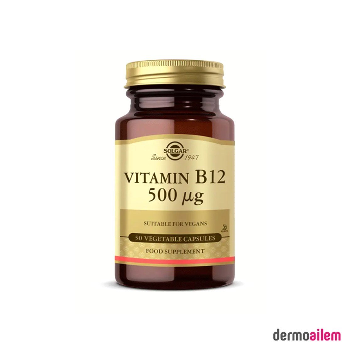 Takviye Edici GıdalarSolgarSolgar Vitamin B12 500 MG  50 Kapsül