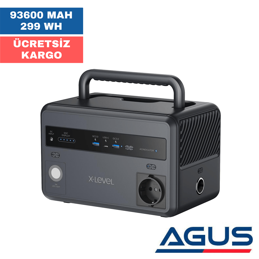 X-PowerGo Taşınabilir - Mobil Güç İstasyonu 93600MAH-299 Wh