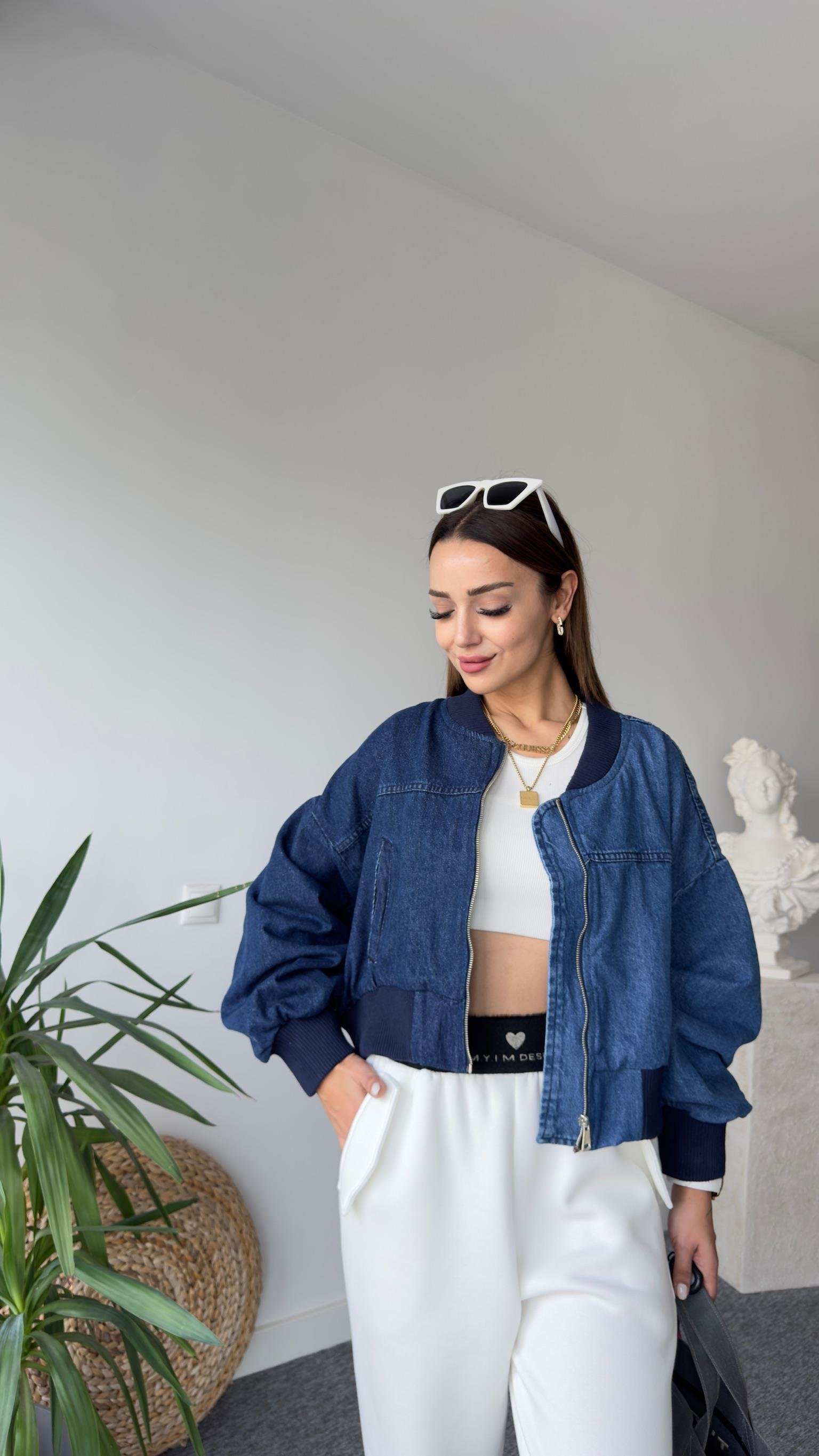 Bomber en jean sale