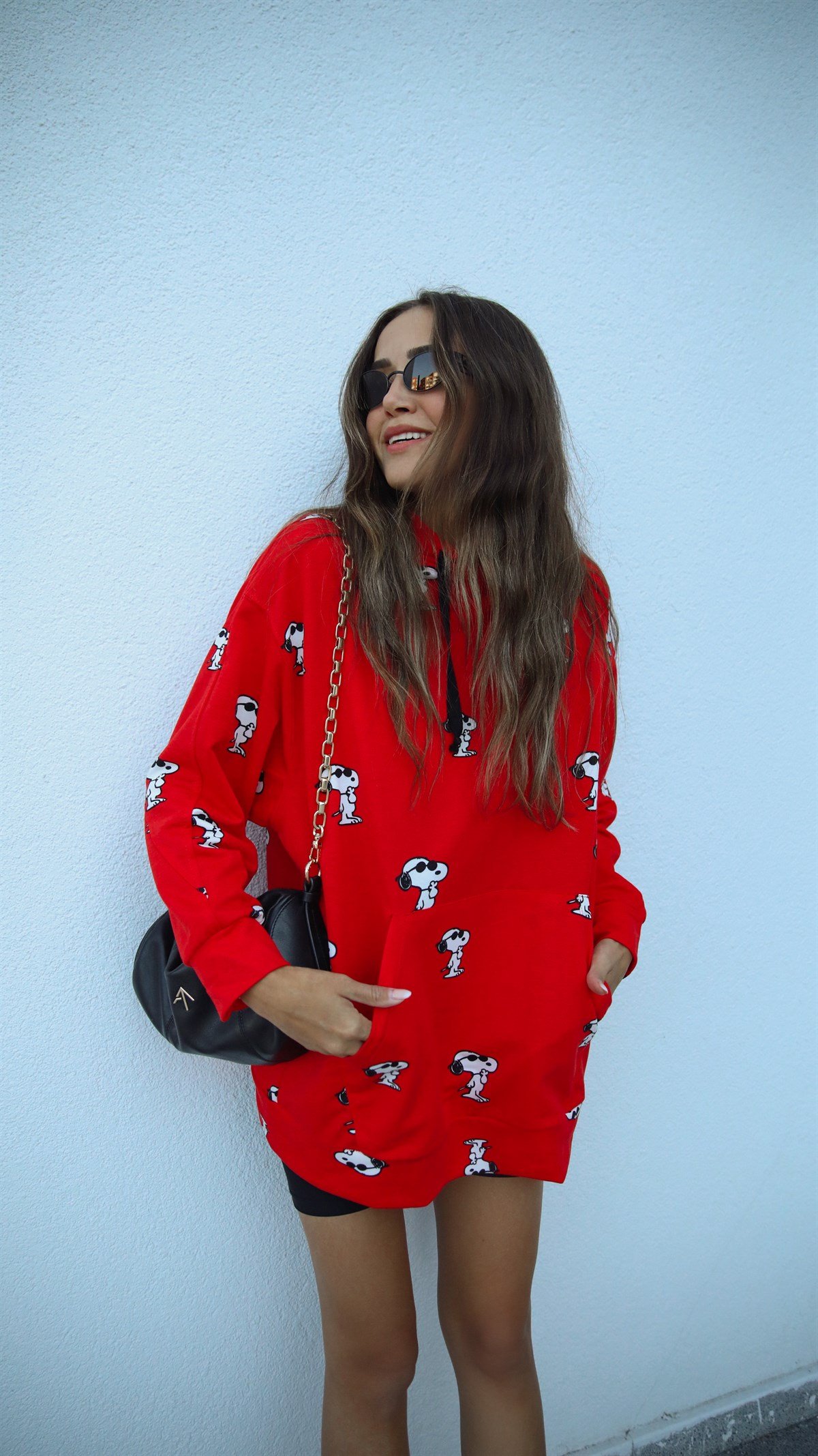 Kırmızı Snoopy Baskılı Sweatshirt 79,00 TL