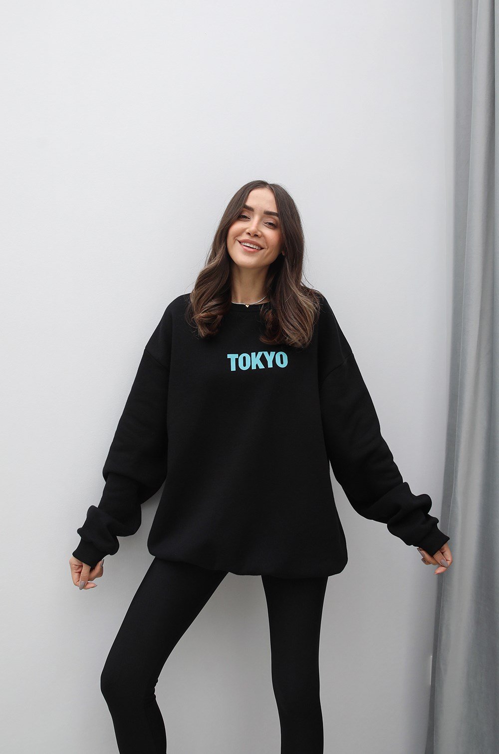 Siyah Tokyo Baskılı Sweatshirt Havoş'ta 109,00 ₺