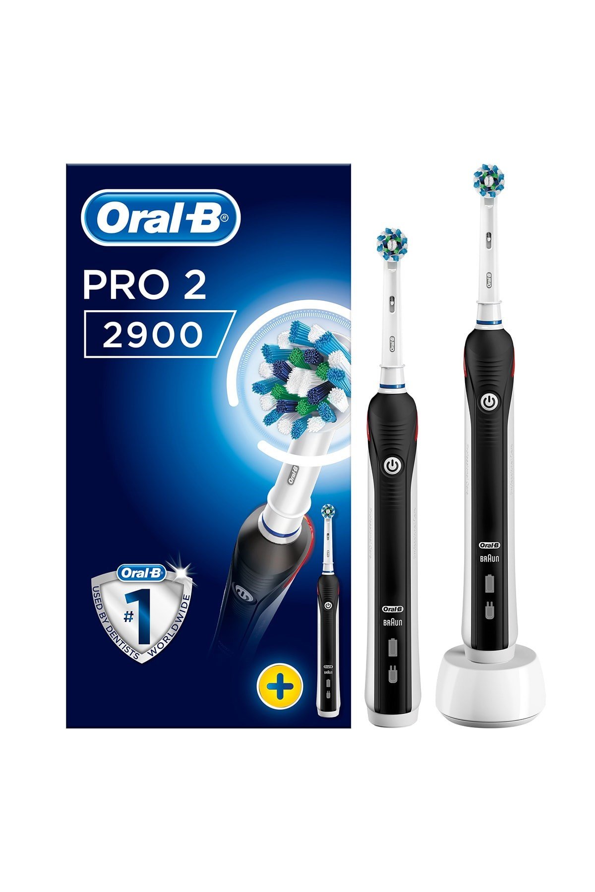 ORAL B Pro 2900 Elektrikli Diş Fırçası Siyah 2'li | Farma Ucuz