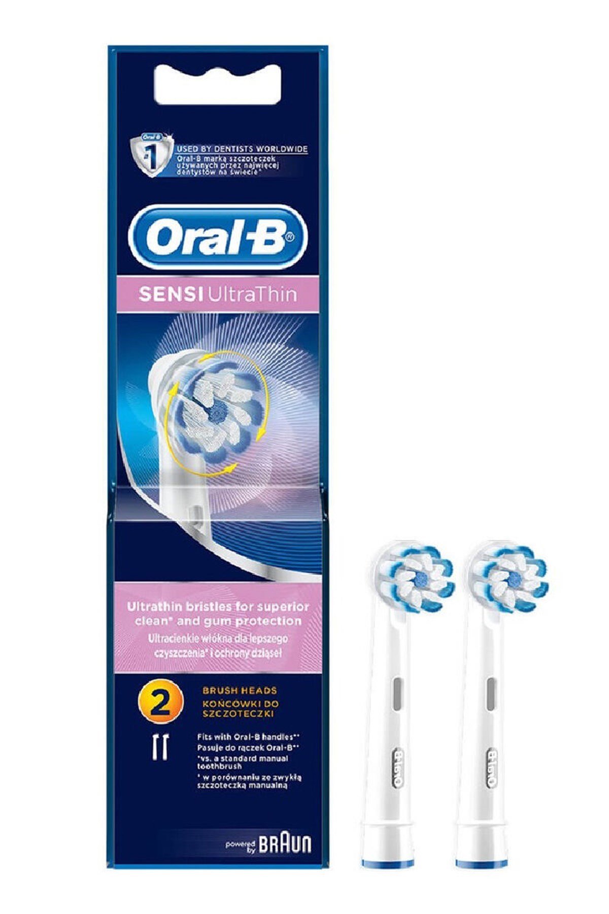 ORAL B Sensi UltraThin Elektrikli Diş Fırçası Yedek Başlığı 2'li | Farma  Ucuz