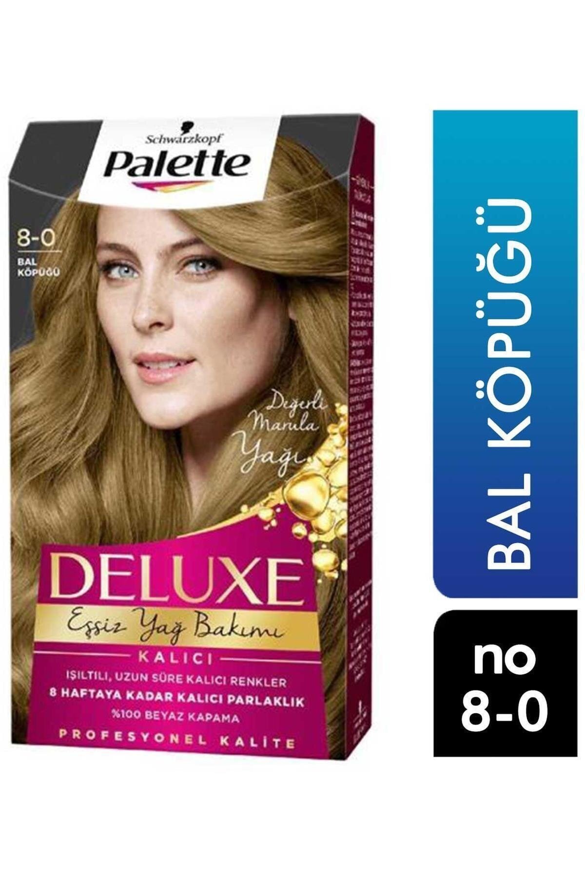 Palette Deluxe Eşsiz Yağ Bakımı Saç Boyası Bal Köpüğü 8 0 | Farma Ucuz