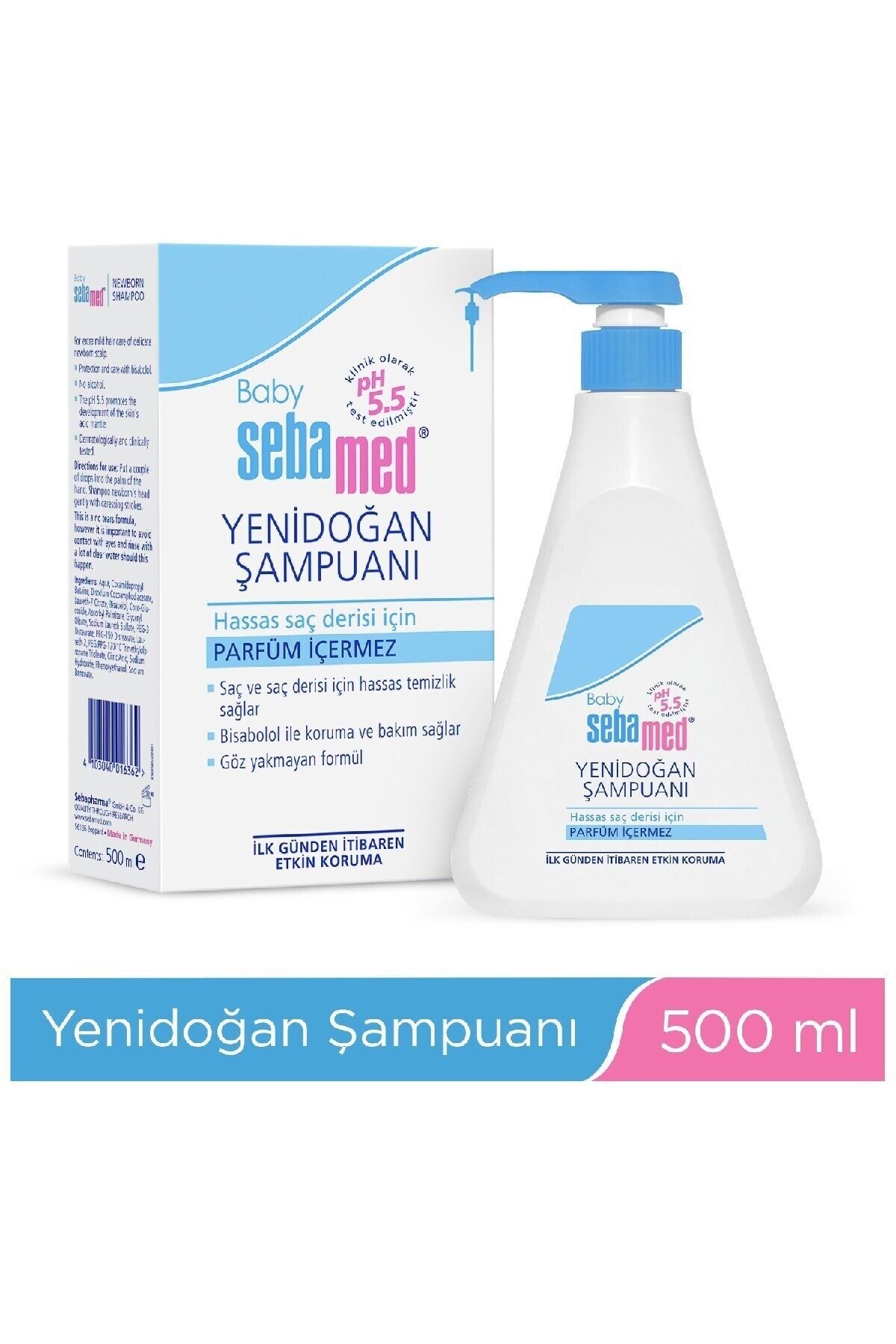 SEBAMED Yeni Doğan Şampuanı Pompalı 500 ml | Farma Ucuz