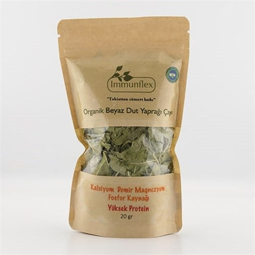 Organik Beyaz Dut Yaprağı Çayı (20 gr) İmmunflex