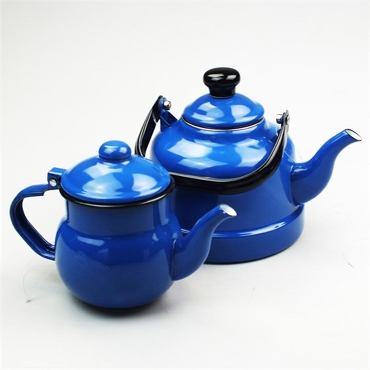 Emaye Çaydanlık Mavi