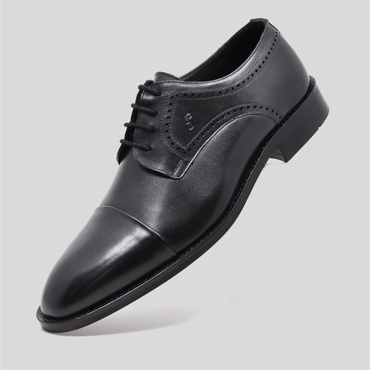 Fosco Hakiki Deri Erkek Klasik Ayakkabı Siyah 9754
