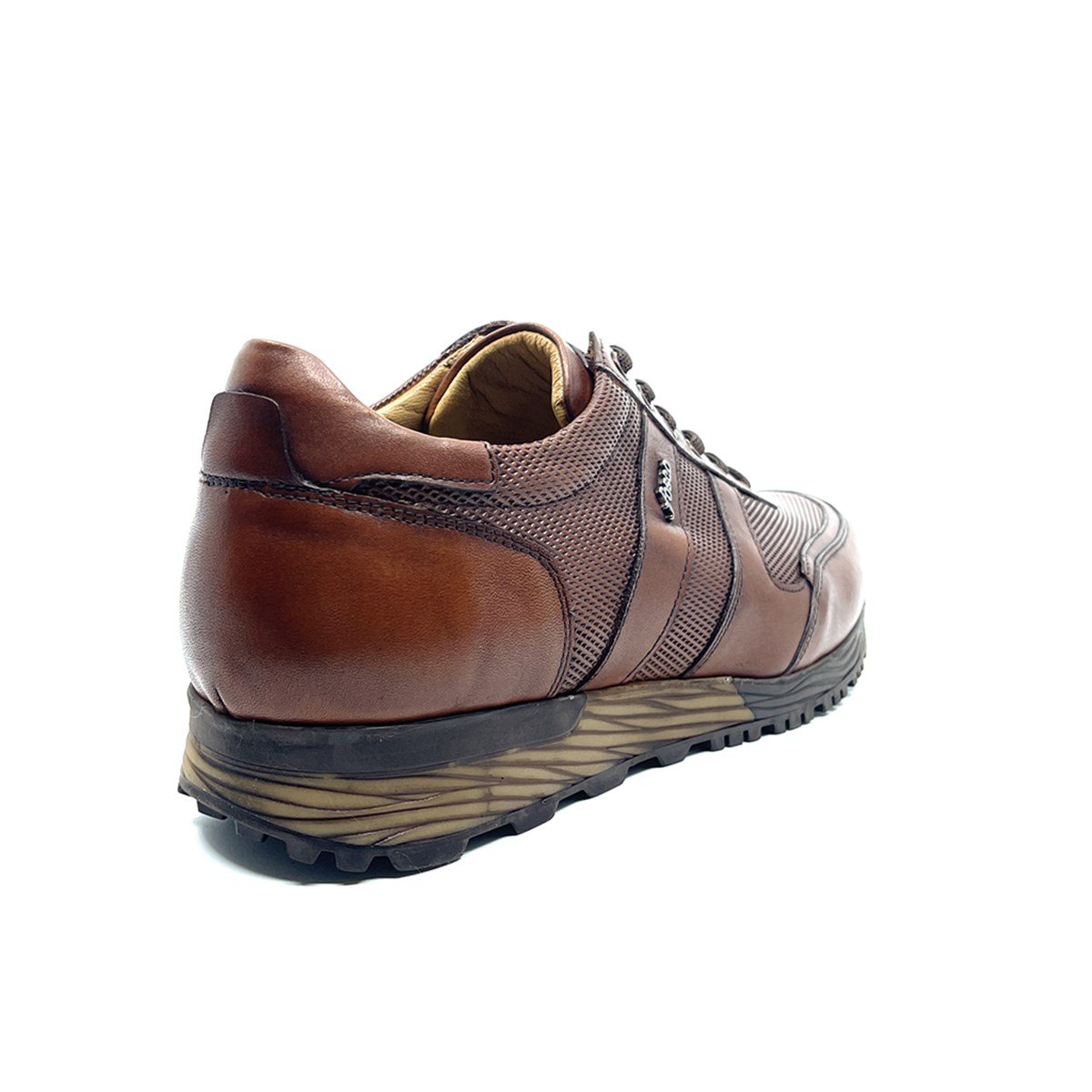 Fosco Hakiki Deri Taba Kışlık Sneaker Erkek Ayakkabı 2513 45