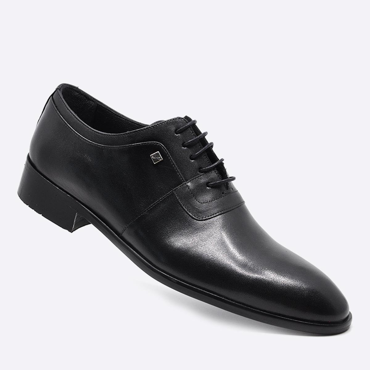 Fosco Siyah Hakiki Deri Klasik Erkek Ayakkabı 9592 46