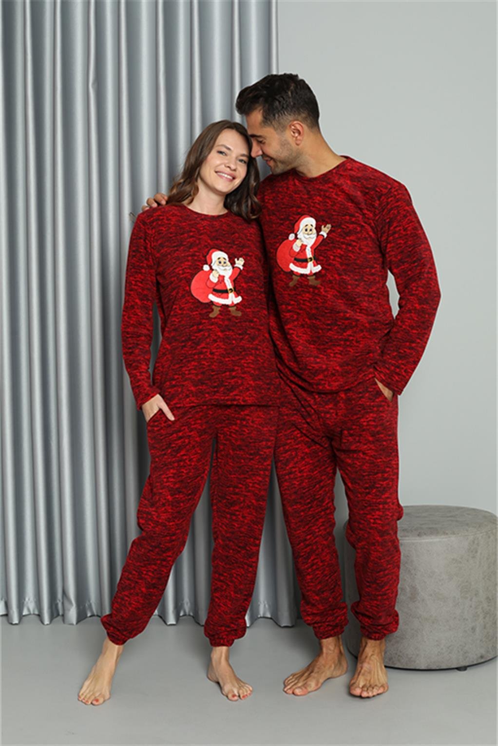 Akbeniz Welsoft Erkek Polar Sevgili Kombini Pijama Takımı 50124 Tek Takım  Fiyatıdır