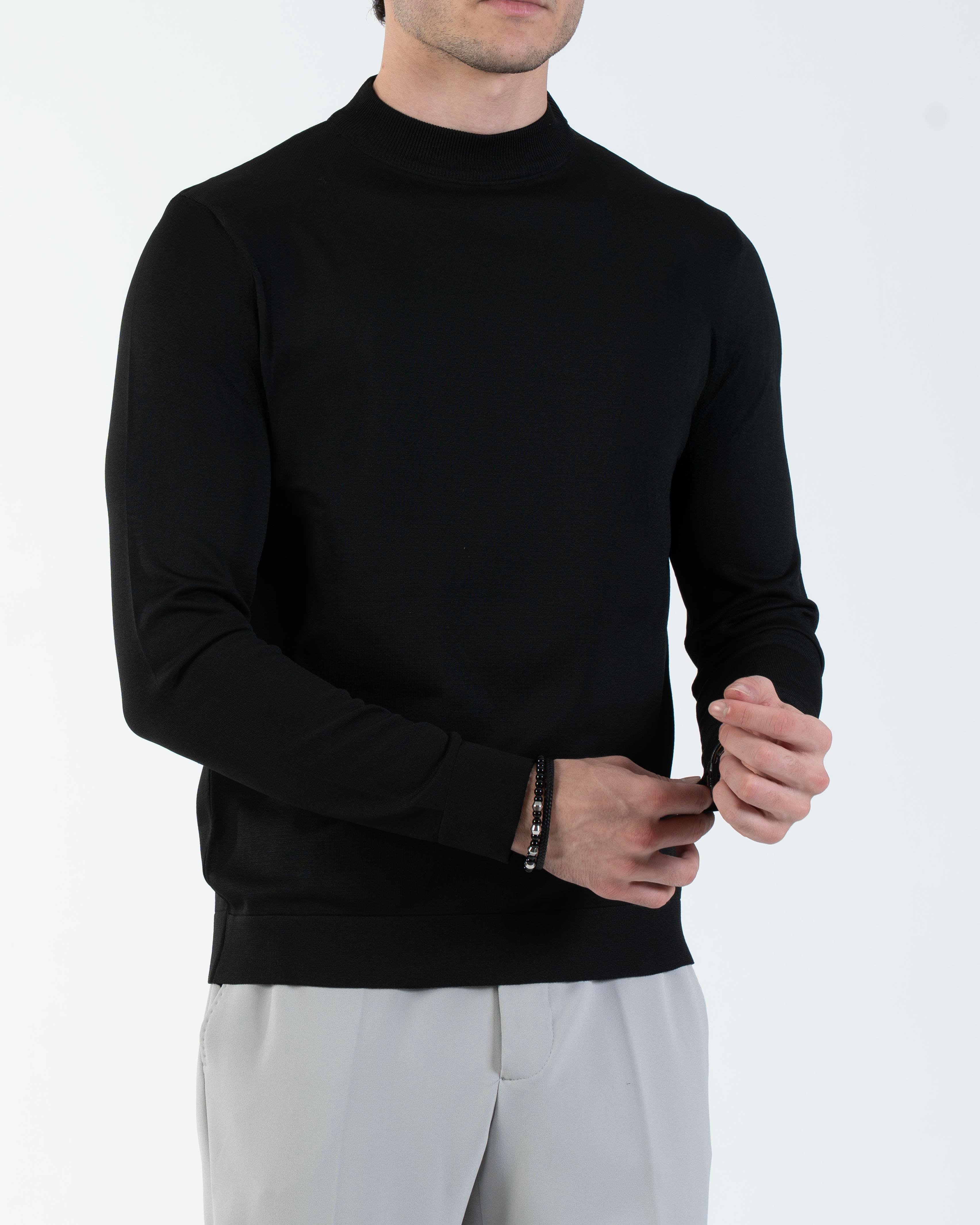 y.t789ページ TerziAdemAltun İtalyan stil slim fit bisiklet yaka triko kazak