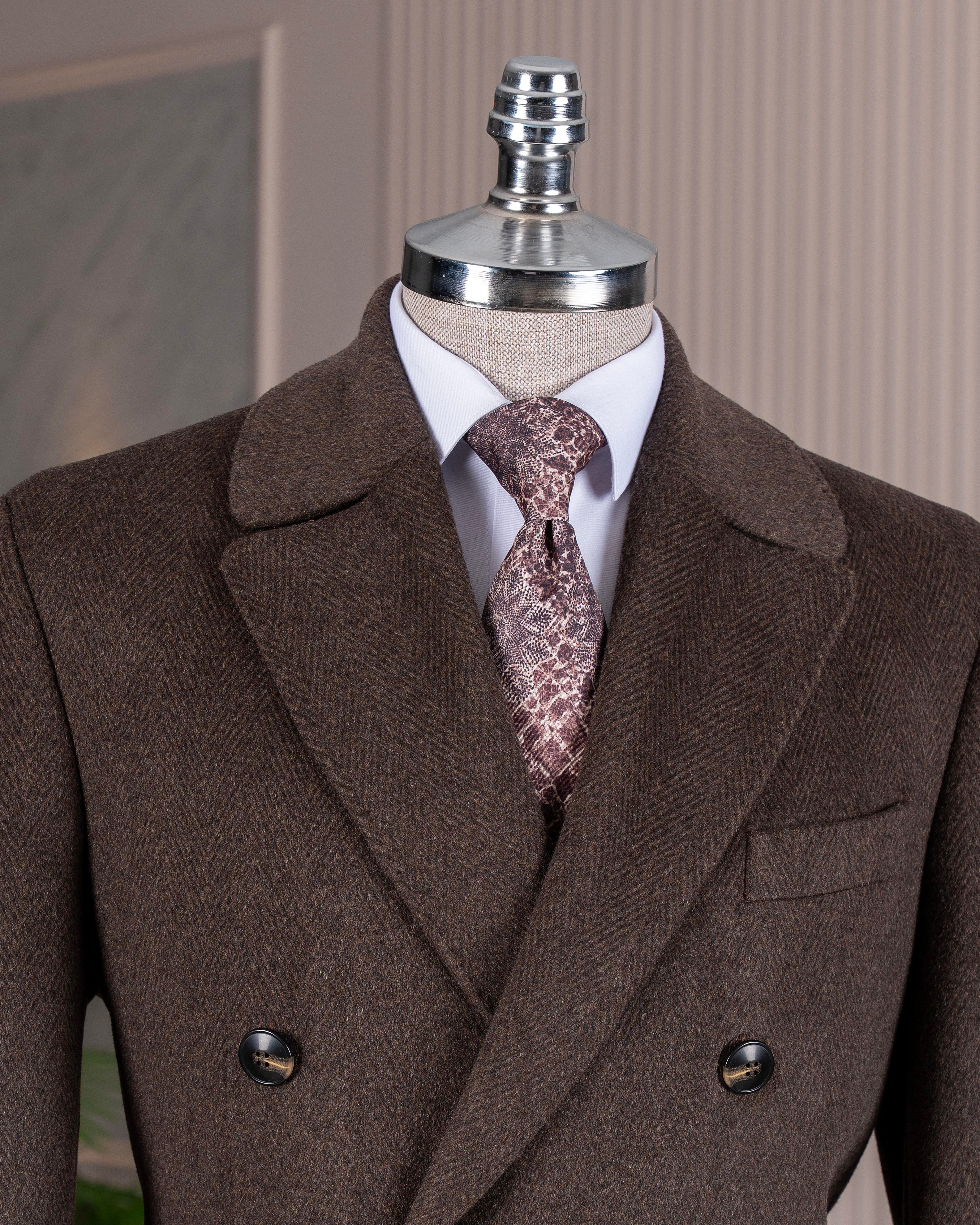tritri&coページ TerziAdemAltun İtalyan stil slim fit kruvaze yün karışımlı kaşe
