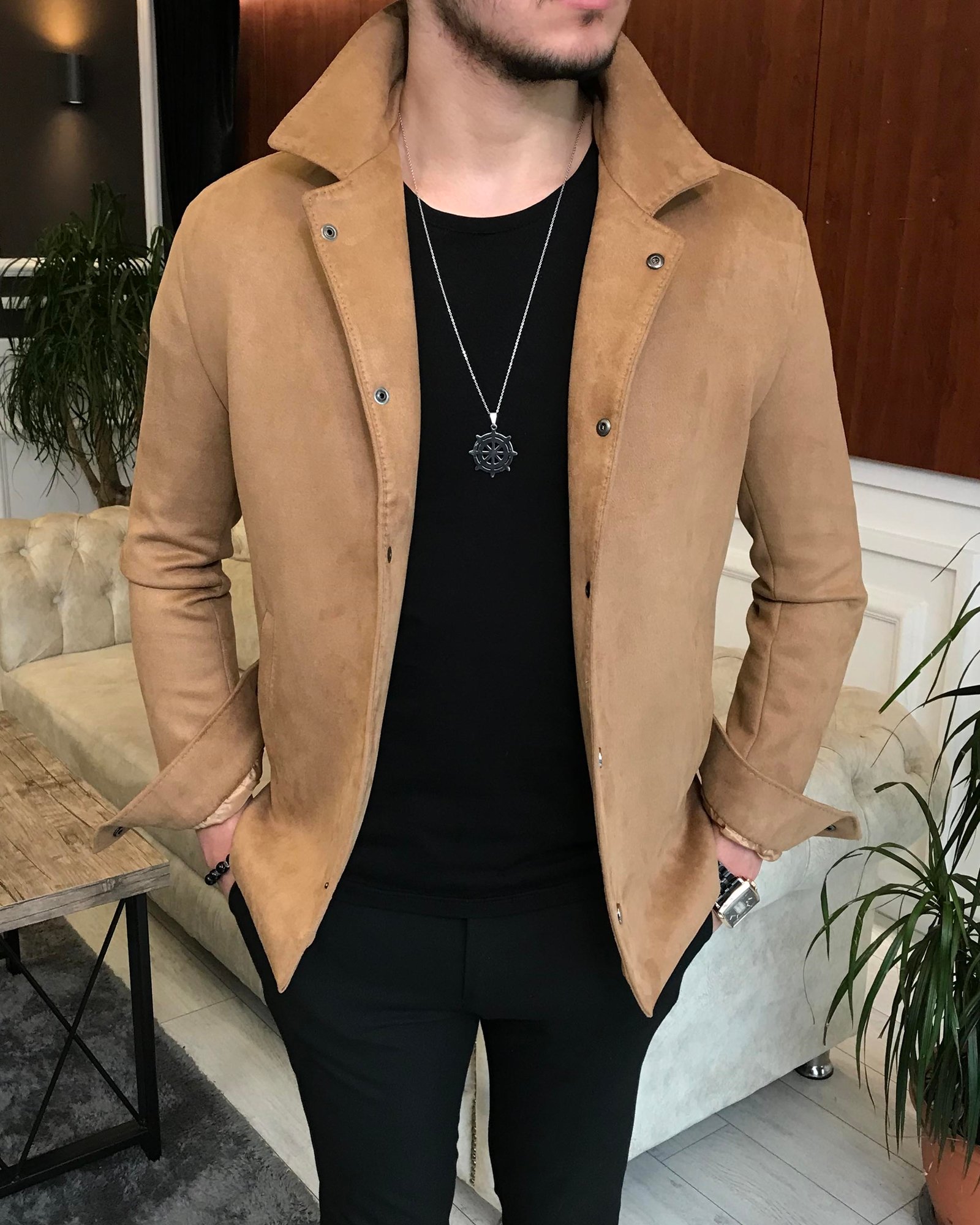 Italian suede shop jacket