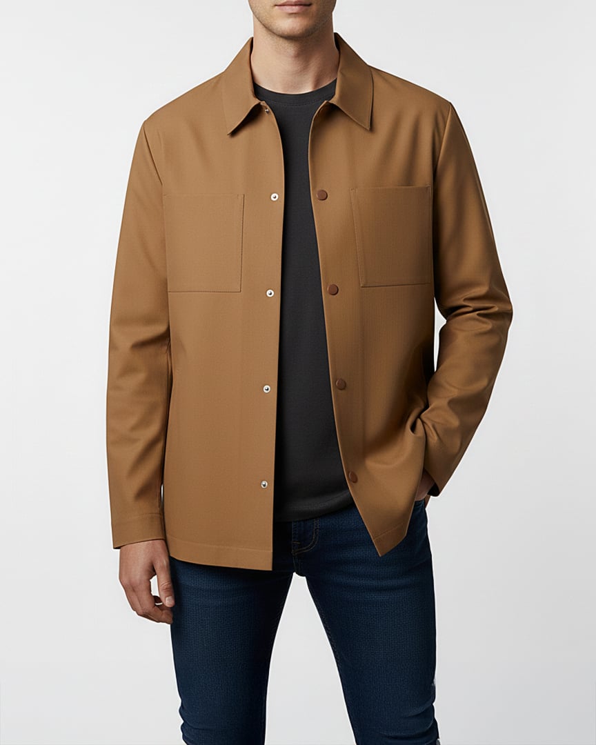 TerziAdemAltun İtalyan stil slim fit mevsimlik mont camel T13475