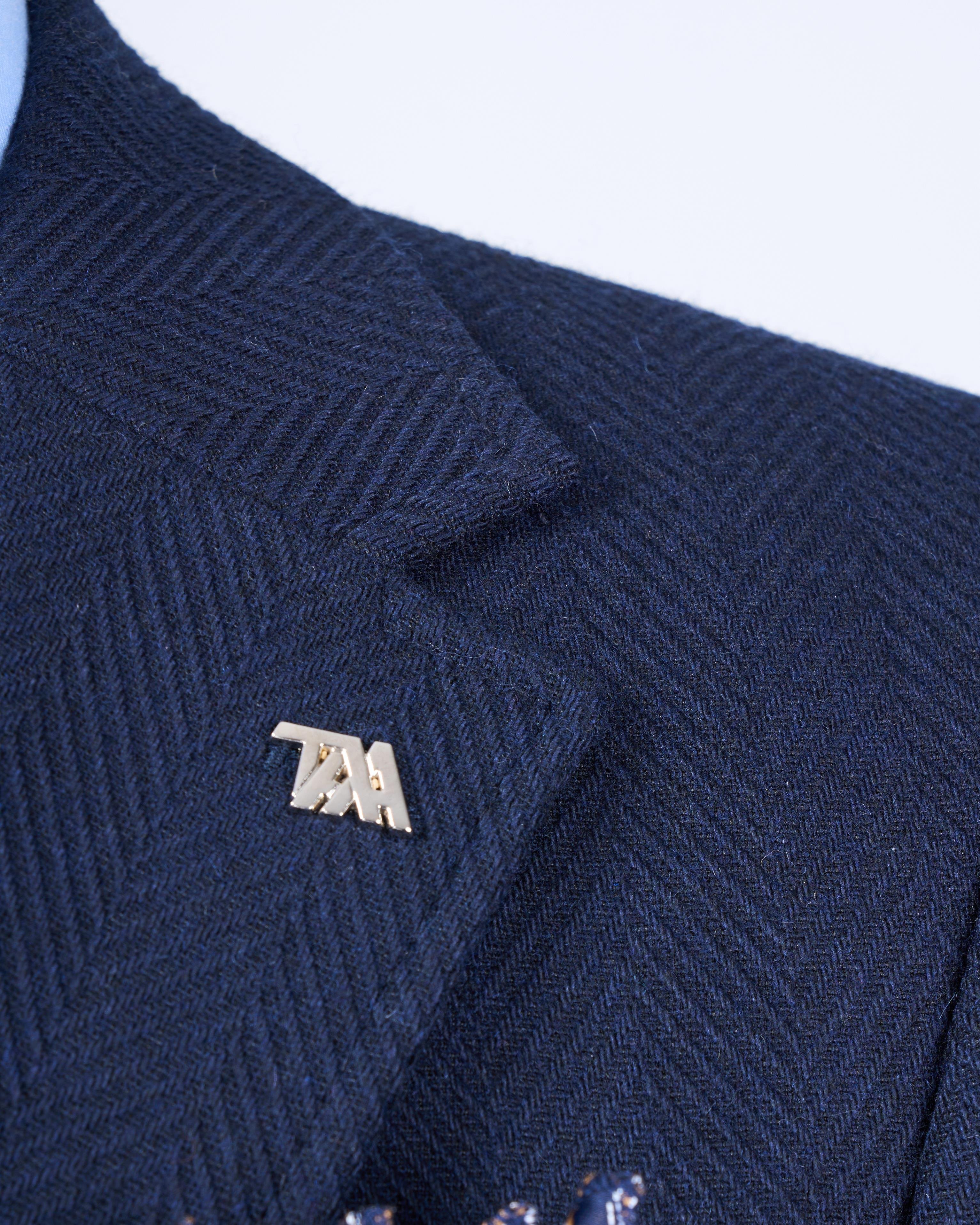 TerziAdemAltun İtalyan stil slim fit mono yaka erkek tek ceket