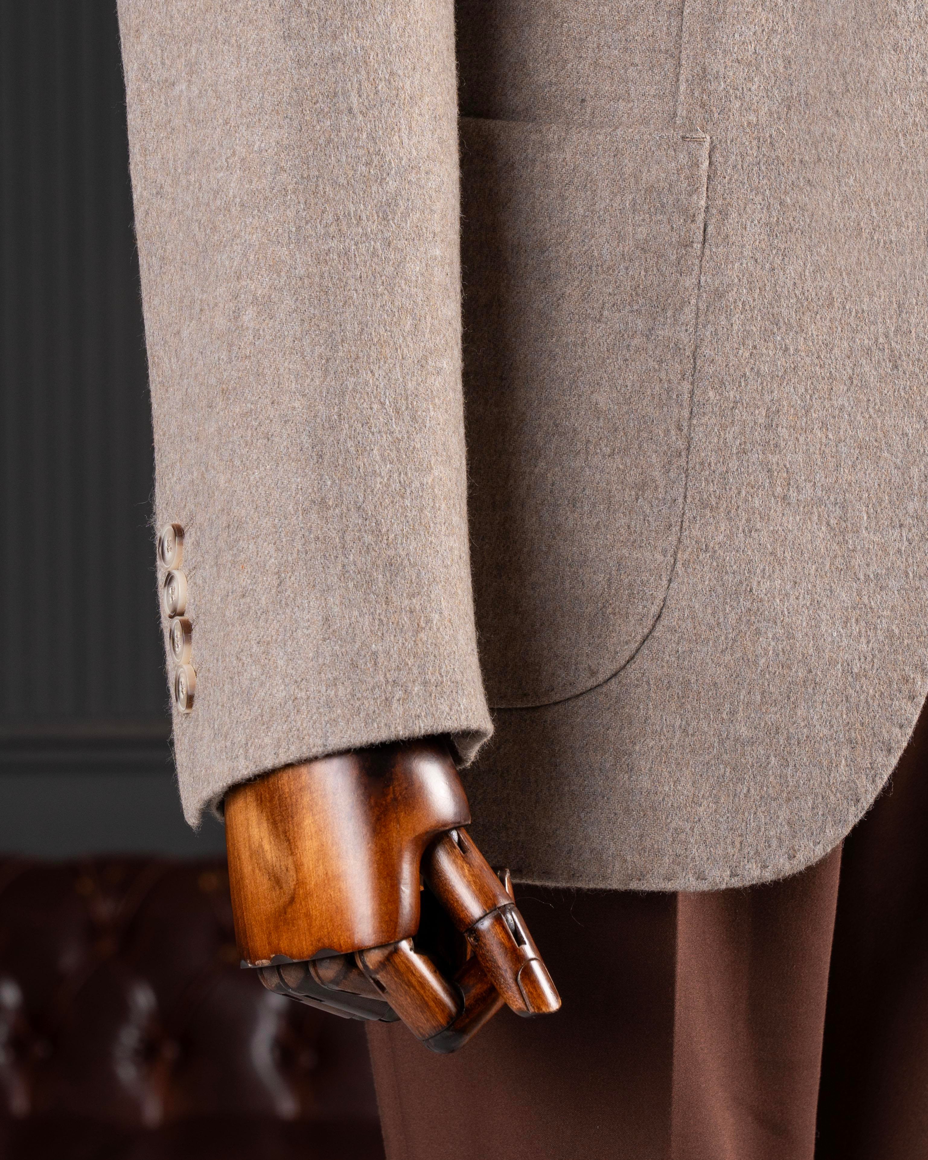 TerziAdemAltun İtalyan stil slim fit mono yaka erkek tek ceket