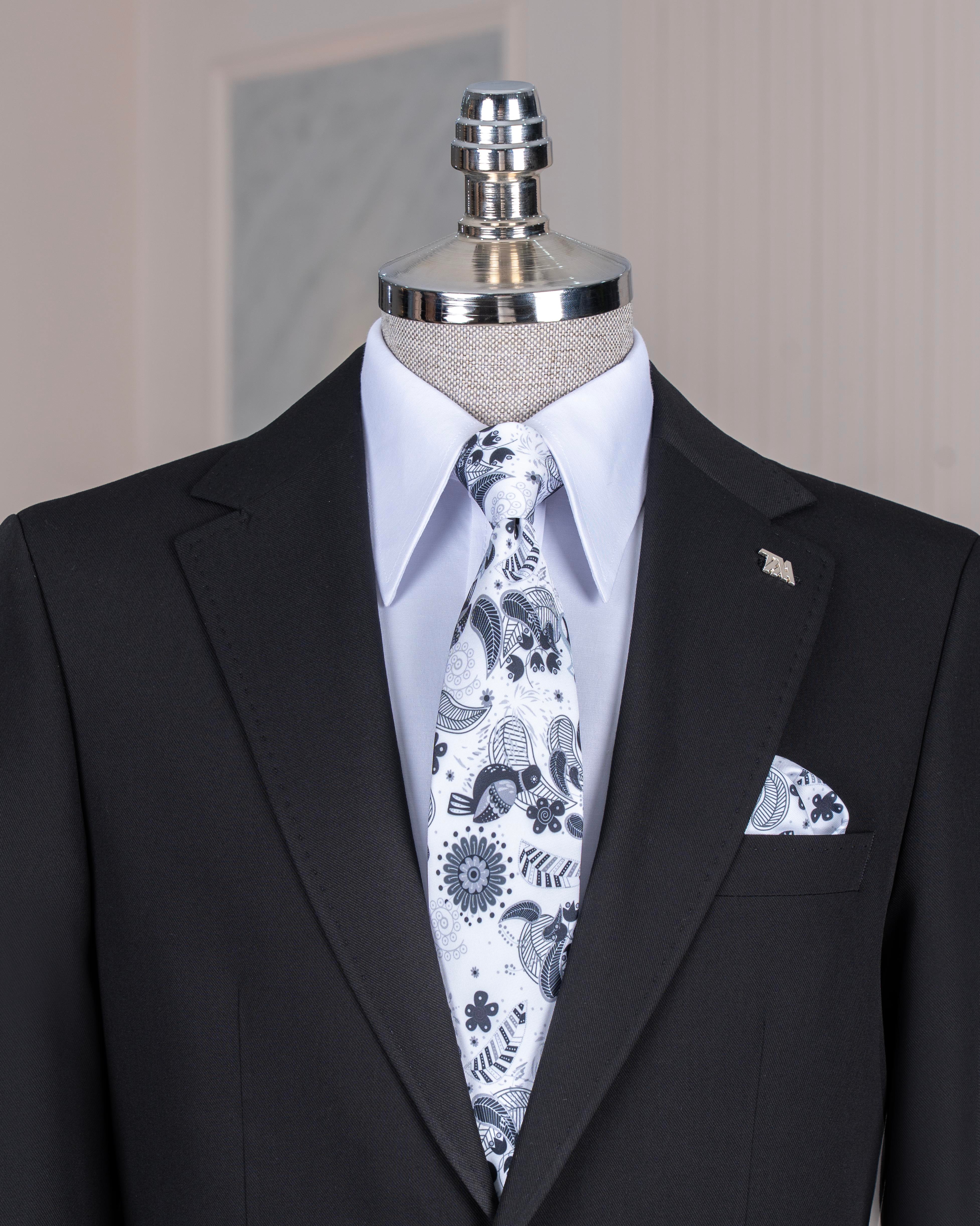 TerziAdemAltun İtalyan stil slim fit mono yaka erkek tek ceket