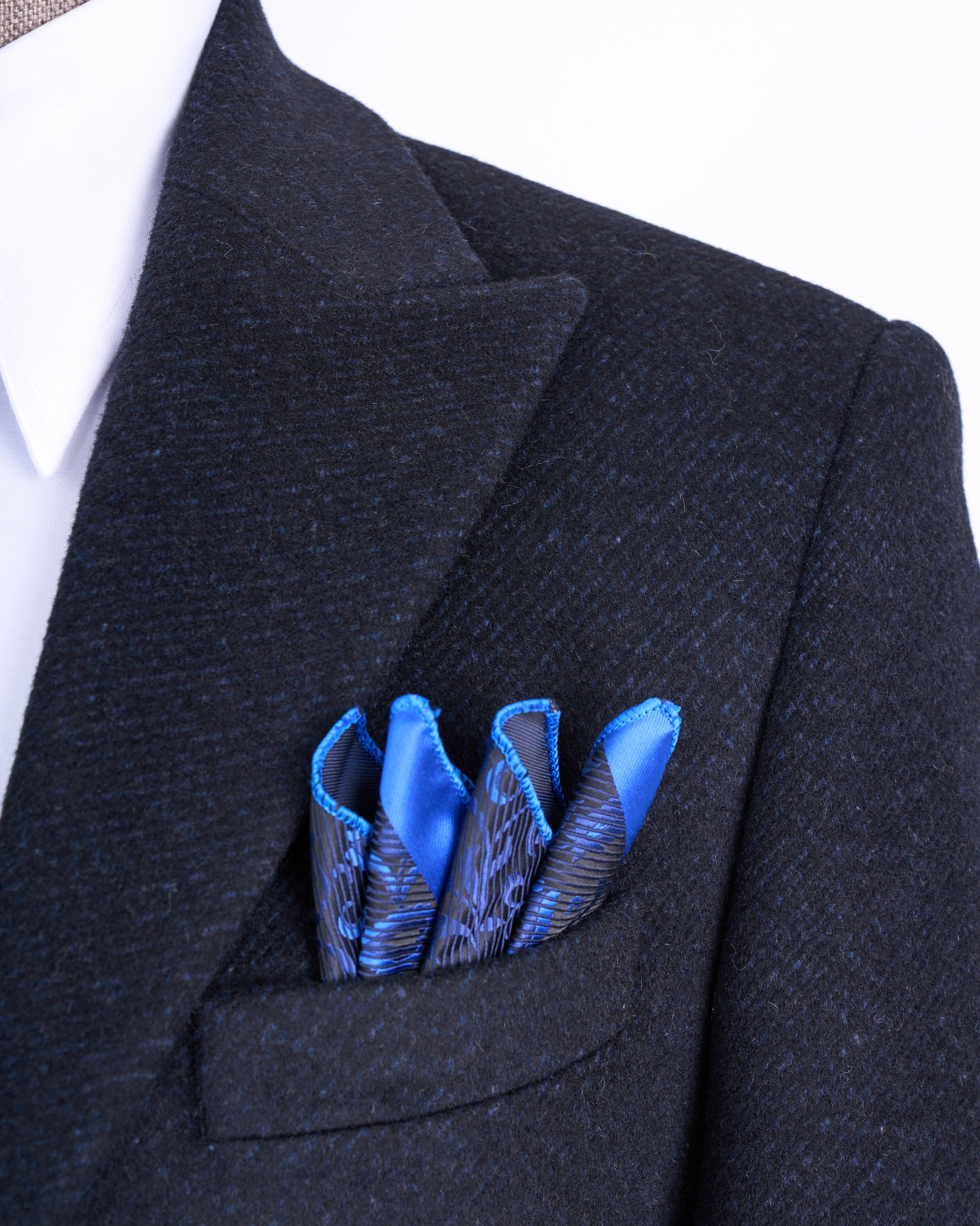 56ガンバ様 TerziAdemAltun İtalyan stil slim fit sivri yaka yün karışımlı kaşe