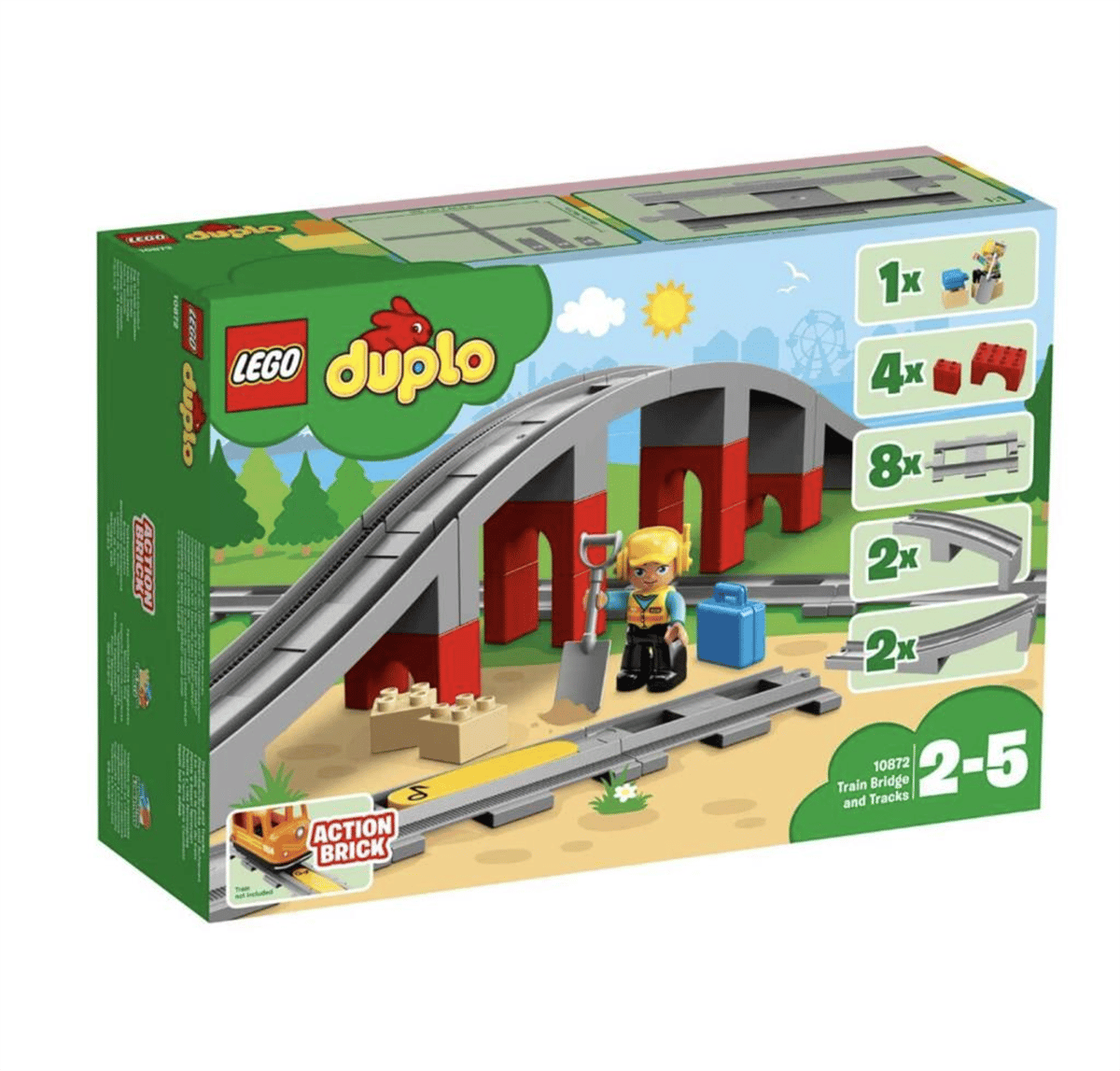 Lego Duplo Town Tren Köprüsü ve Rayları 10872 - Toysall