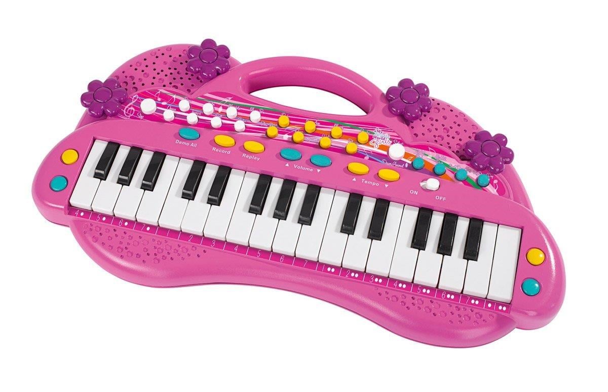 Simba - 106830690 - Clavier sur Pied - My Music World avec Tabouret - Girls