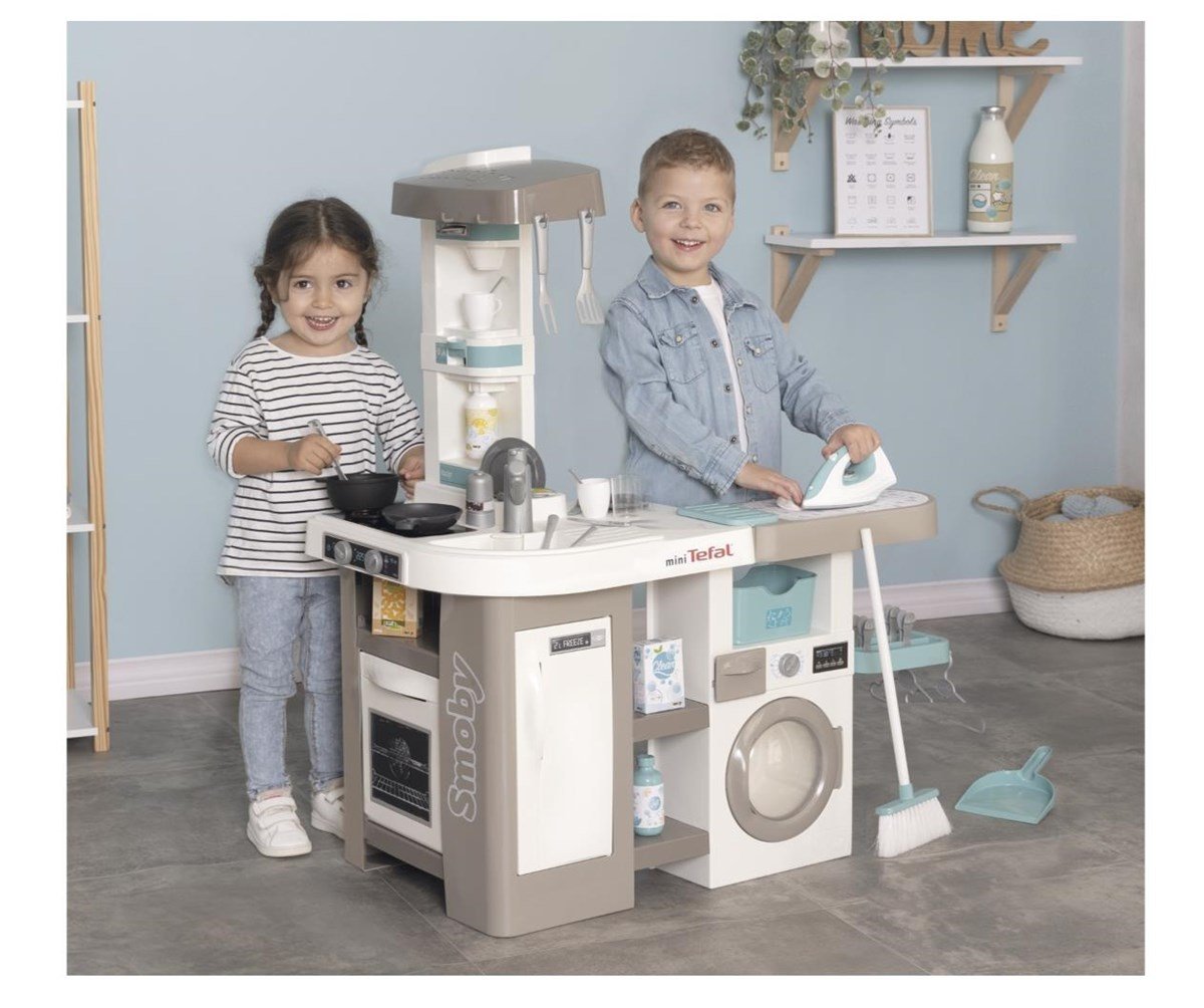 Smoby Tefal Stüdyo Çamaşır Makineli Mutfak Seti 311050 - Toysall