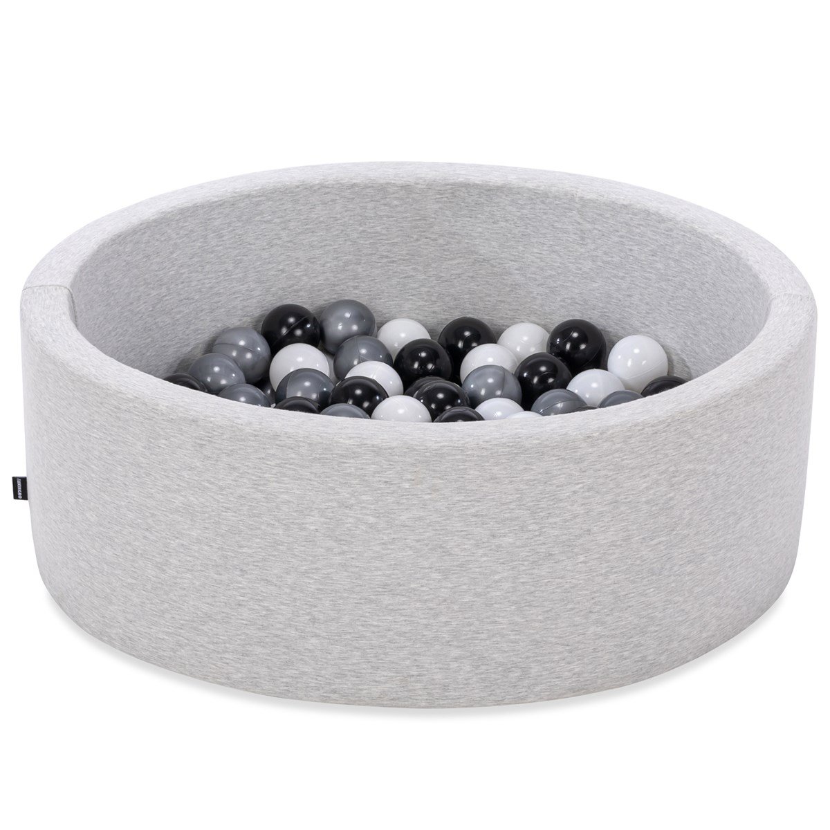 Wellgro Bubble Pops Açık Gri Sünger Top Havuzu / Gri, Siyah, Beyaz Toplu
