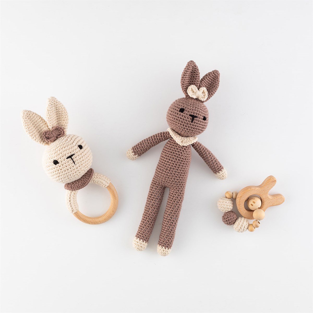 Wellgro Cuddly Amigurumis Kahverengi-Set
