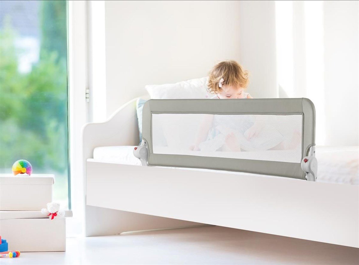 Wellgro Katlanır Yatak Bariyeri 50x120cm-Gri