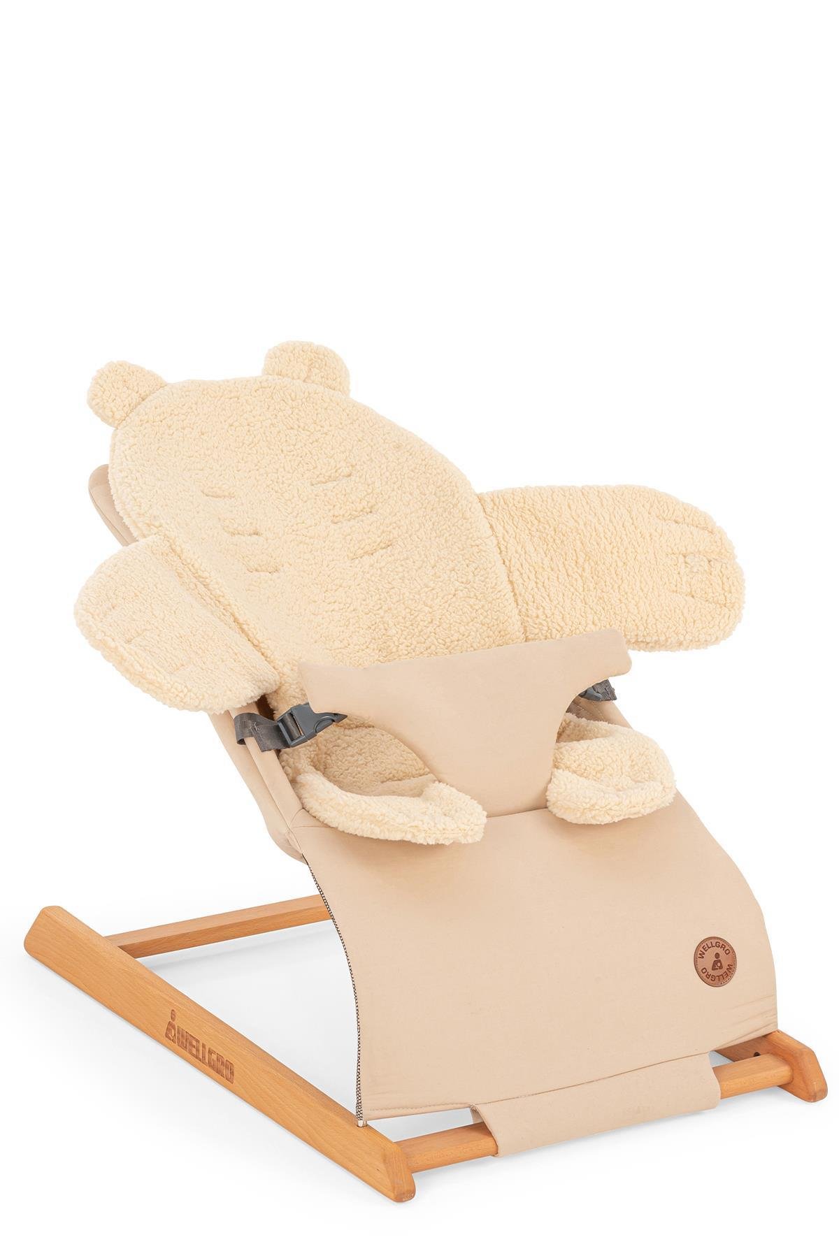 Wellgro Teddy Bear Çok Fonksiyonlu Peluş Ped, Bebek Arabası Minderi
