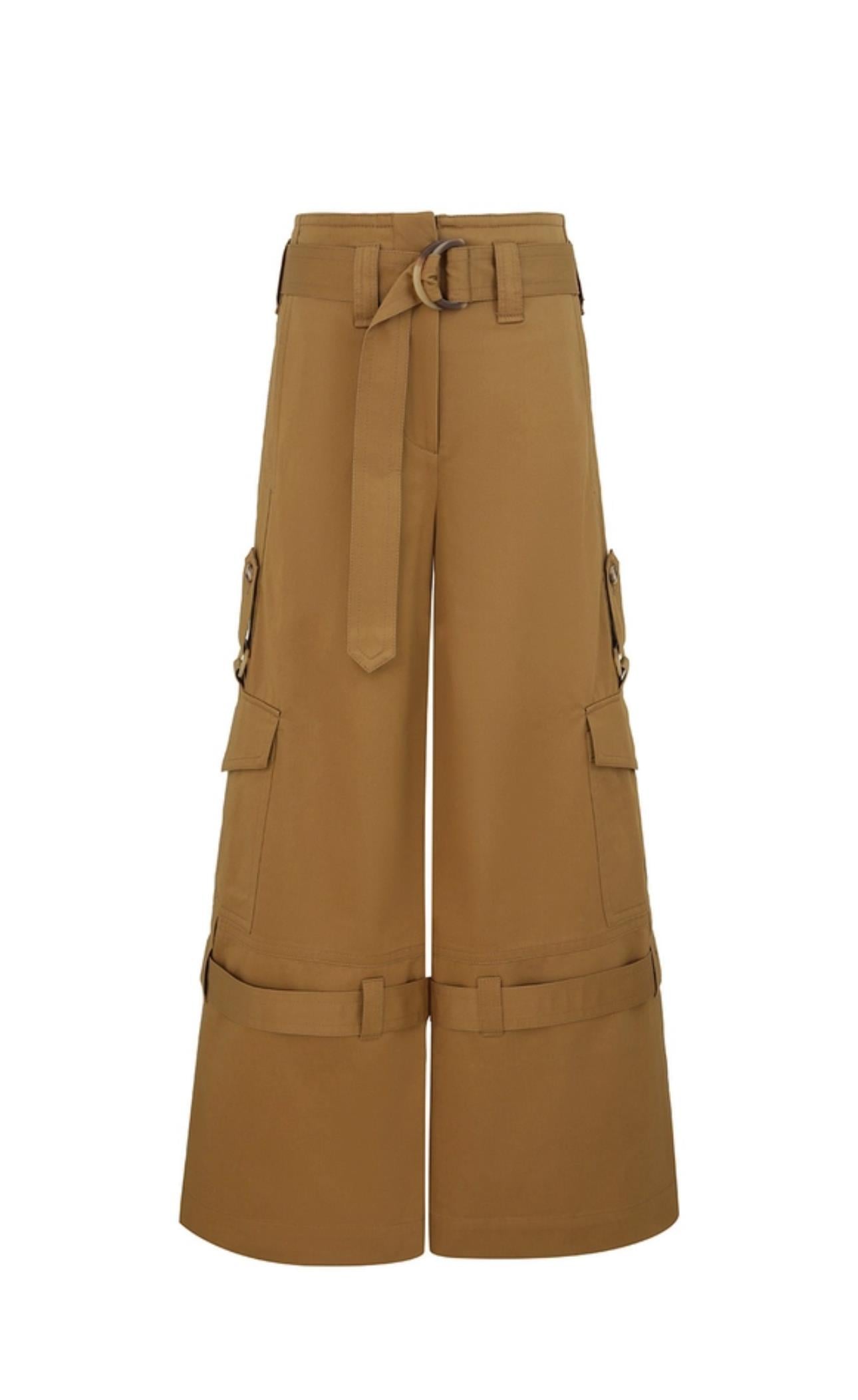 Toka Detaylı Premium Camel Kargo Pantolon - Deep Ateliler