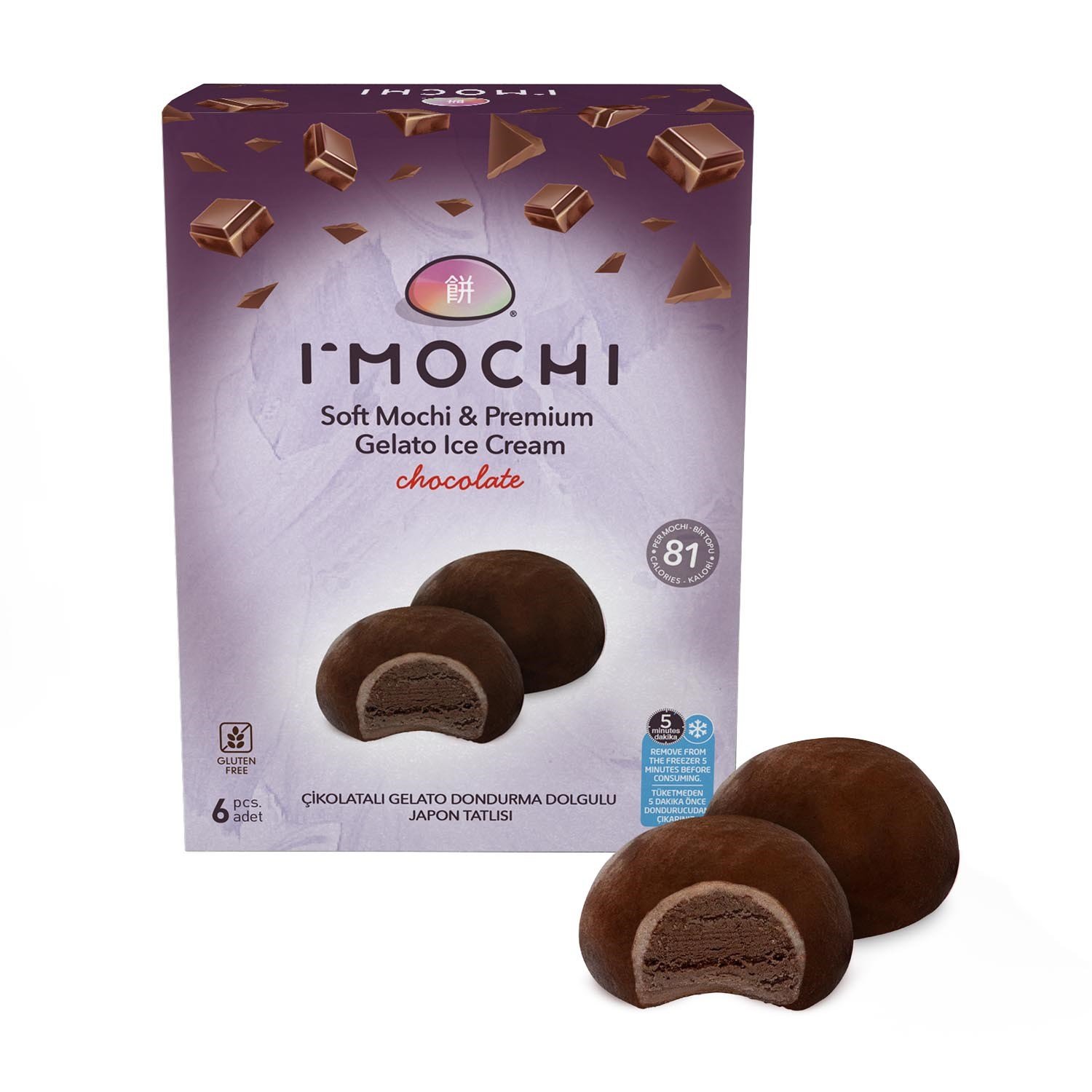 o⭐︎mochi（感謝）/6 I'Mochi Çikolatalı Dondurmalı Mochi 6 Adet | Hazz