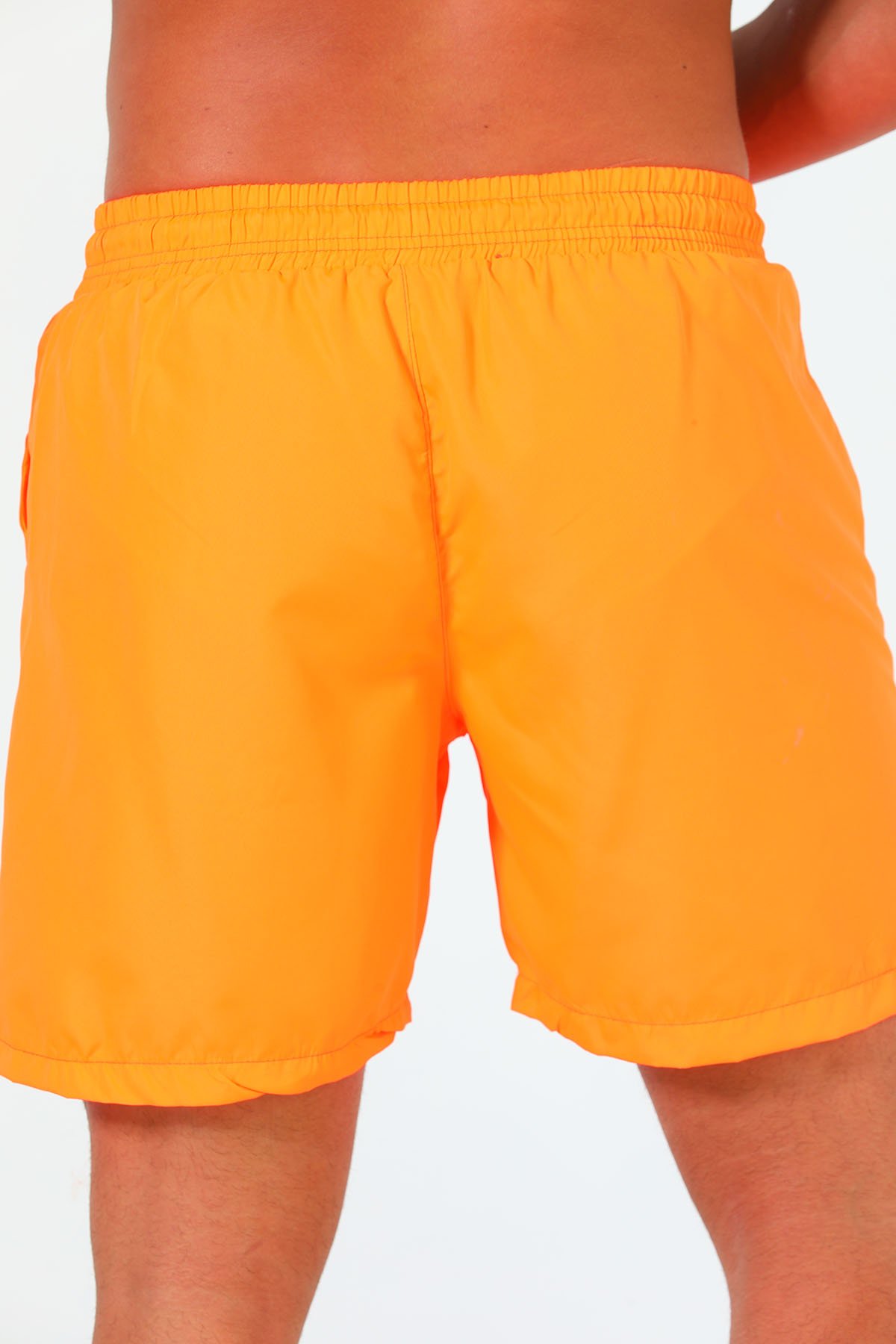 Erkek Yan Çizgi Detaylı Deniz Şortu Orange 499605 - tozlu.com