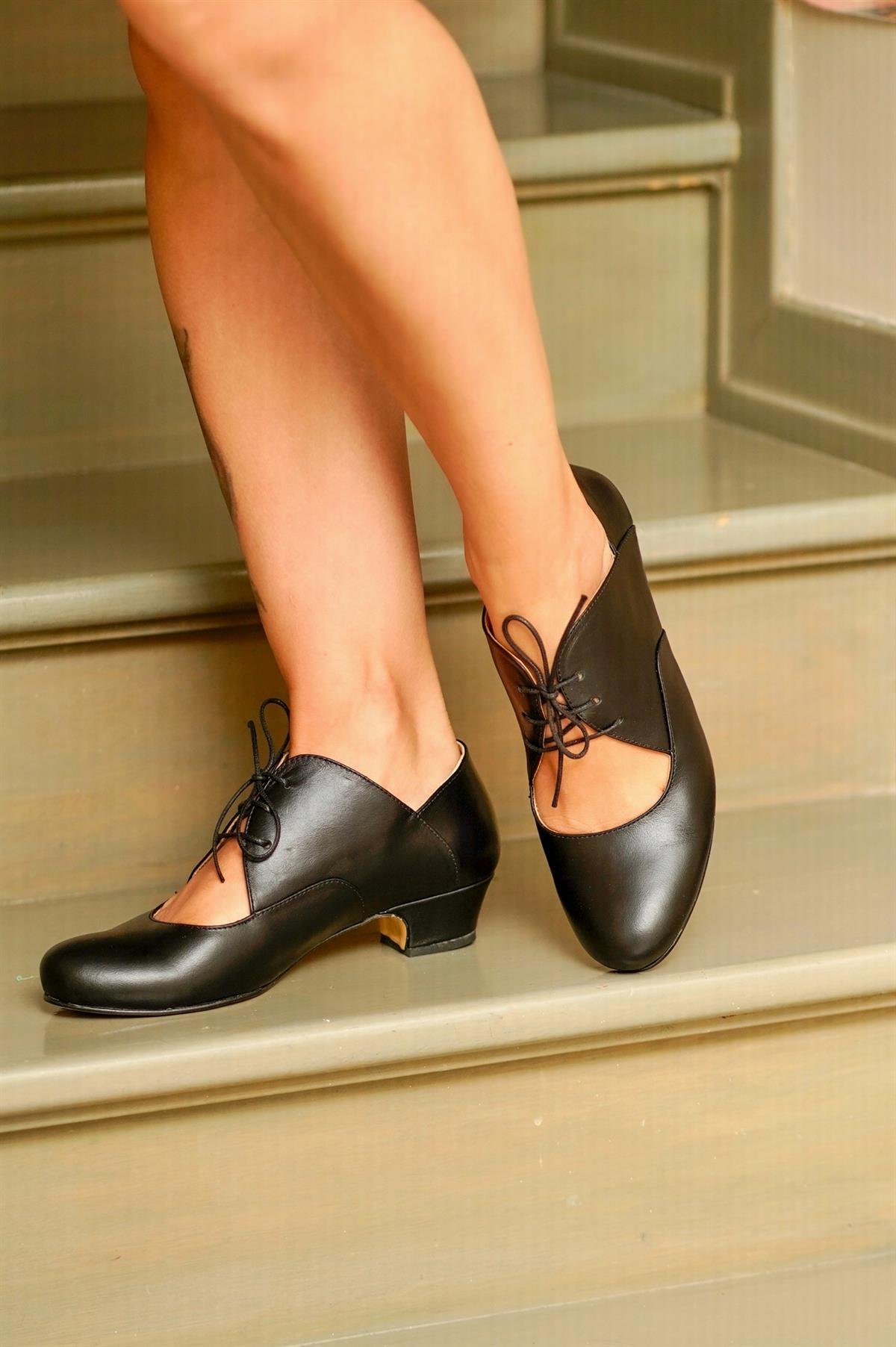 Black Love Vintage Tasarım Ayakkabı - İrma Butik