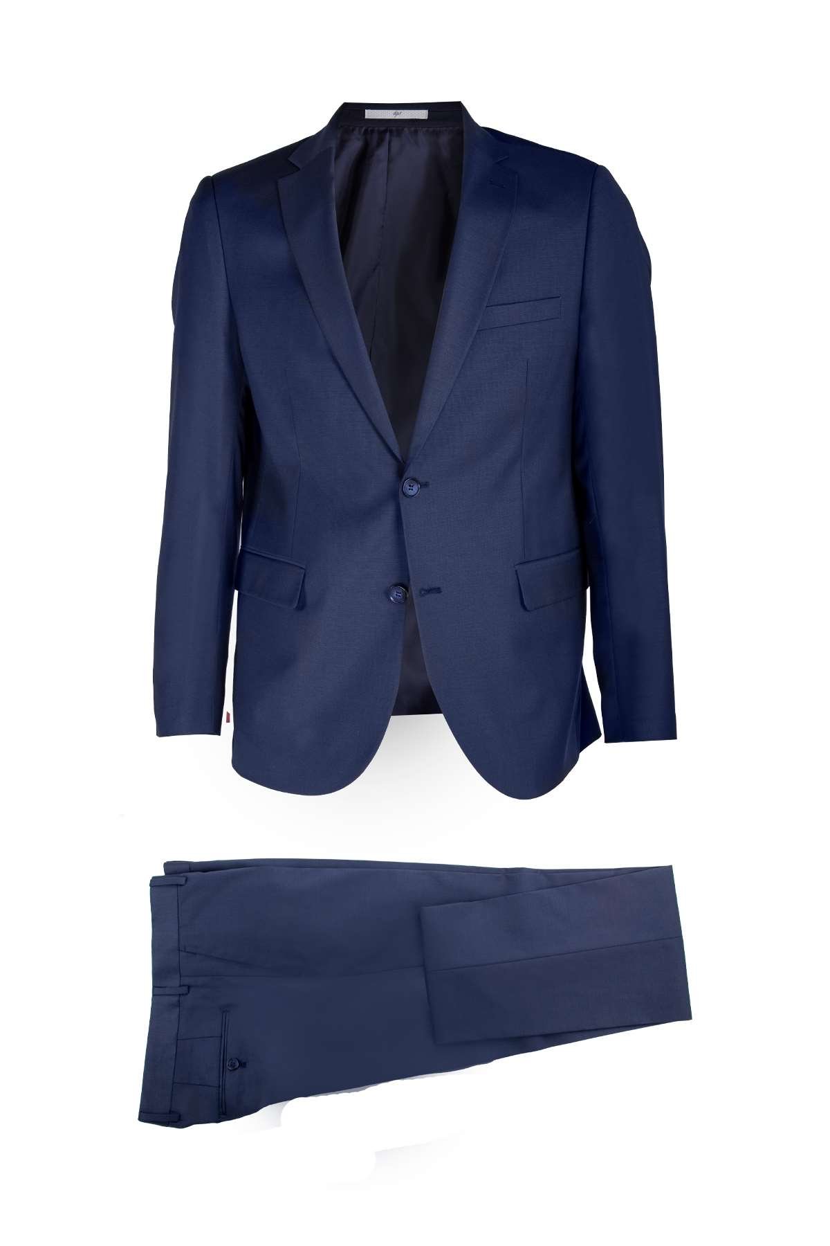 ERKEK AÇIK LACİVERT SLIM FIT / DAR KALIP MONO YAKA TAKIM ELBİSE