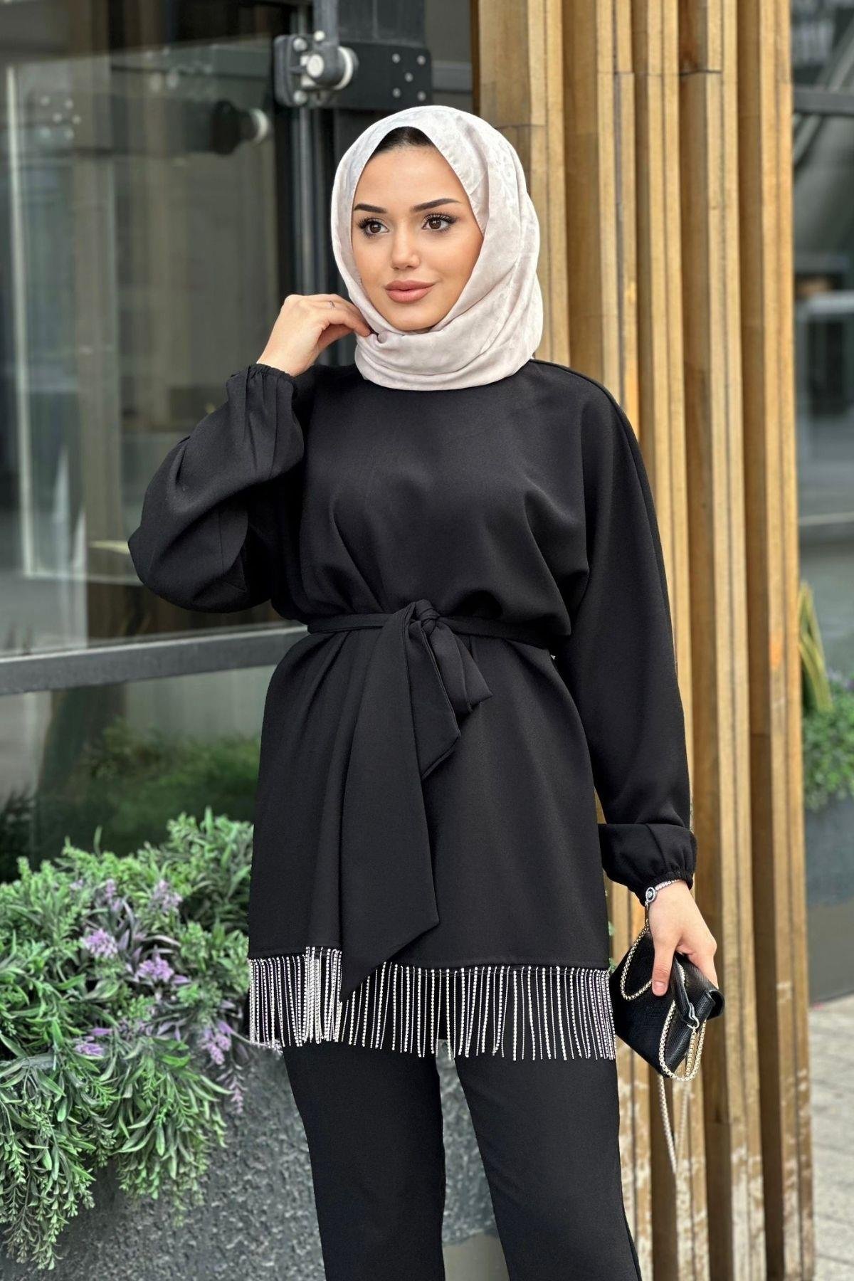 Milena Team Black - Haza Fashion | Hijab Clothing